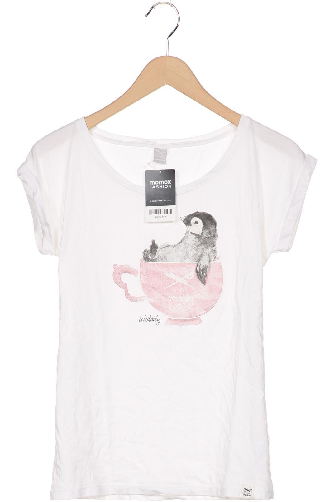 

iriedaily Damen T-Shirt, weiß, Gr. 34