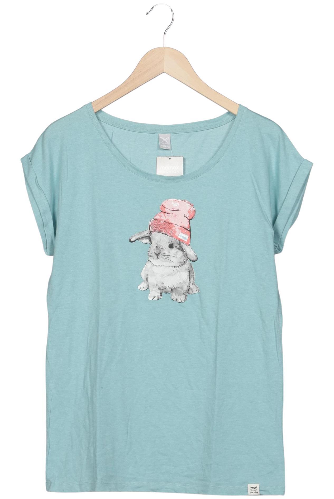 

iriedaily Damen T-Shirt, hellblau, Gr. 42