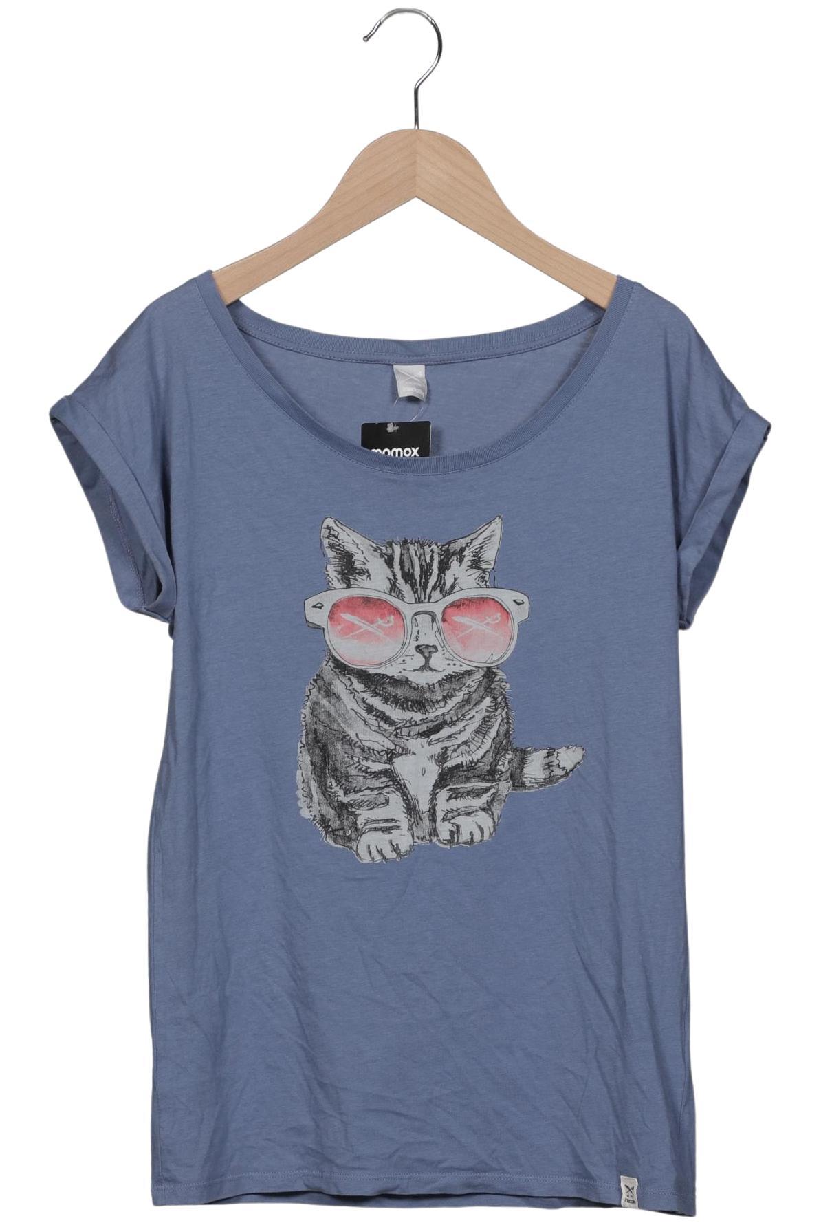 

iriedaily Damen T-Shirt, blau, Gr. 34