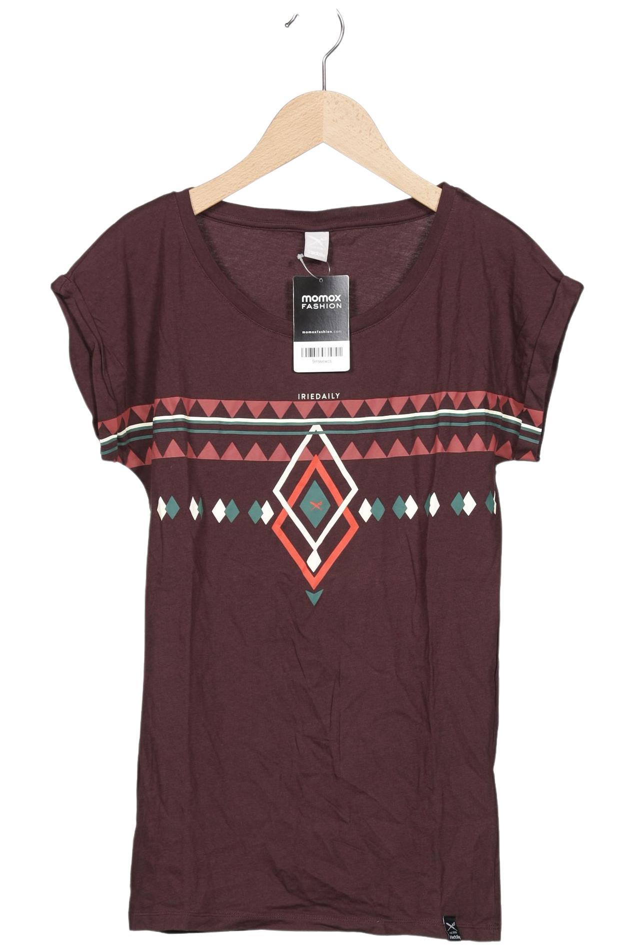 

iriedaily Damen T-Shirt, bordeaux, Gr. 36