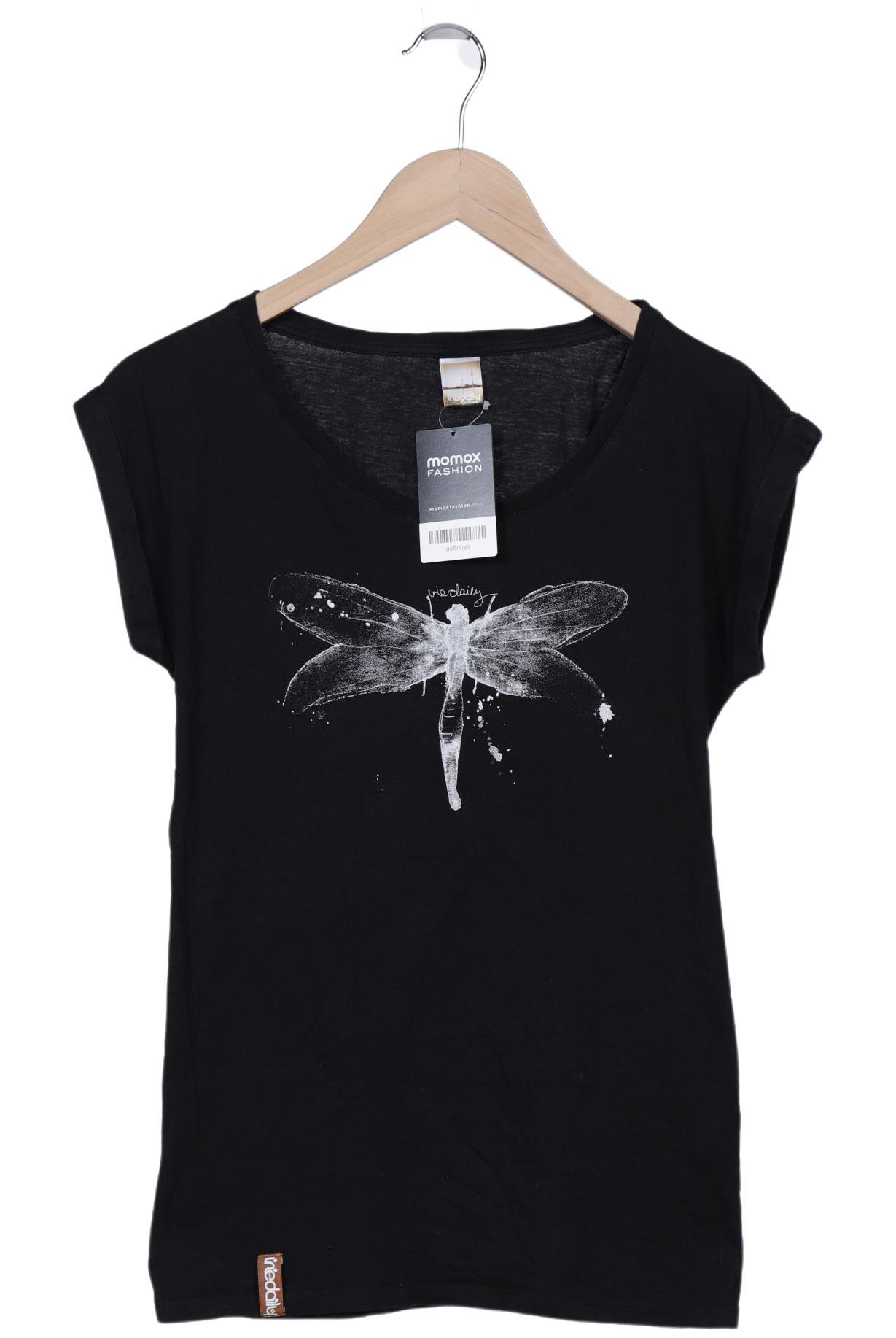 

iriedaily Damen T-Shirt, schwarz, Gr. 34