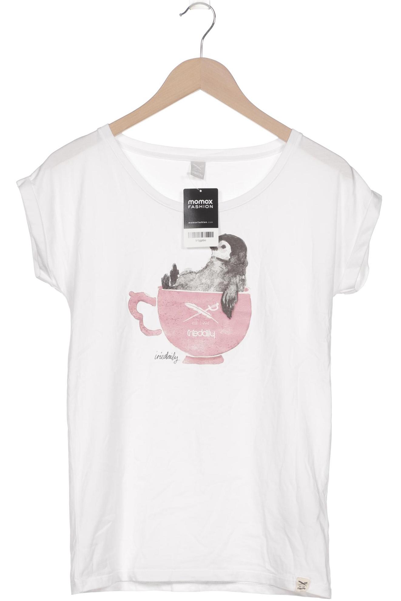 

iriedaily Damen T-Shirt, weiß, Gr. 36