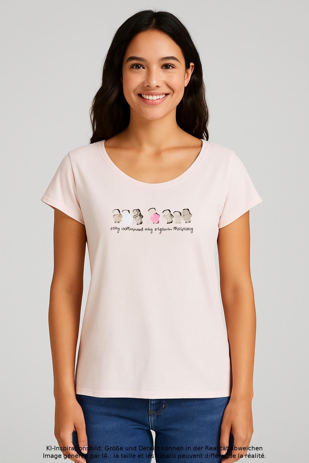 

iriedaily Damen T-Shirt, pink, Gr. 34