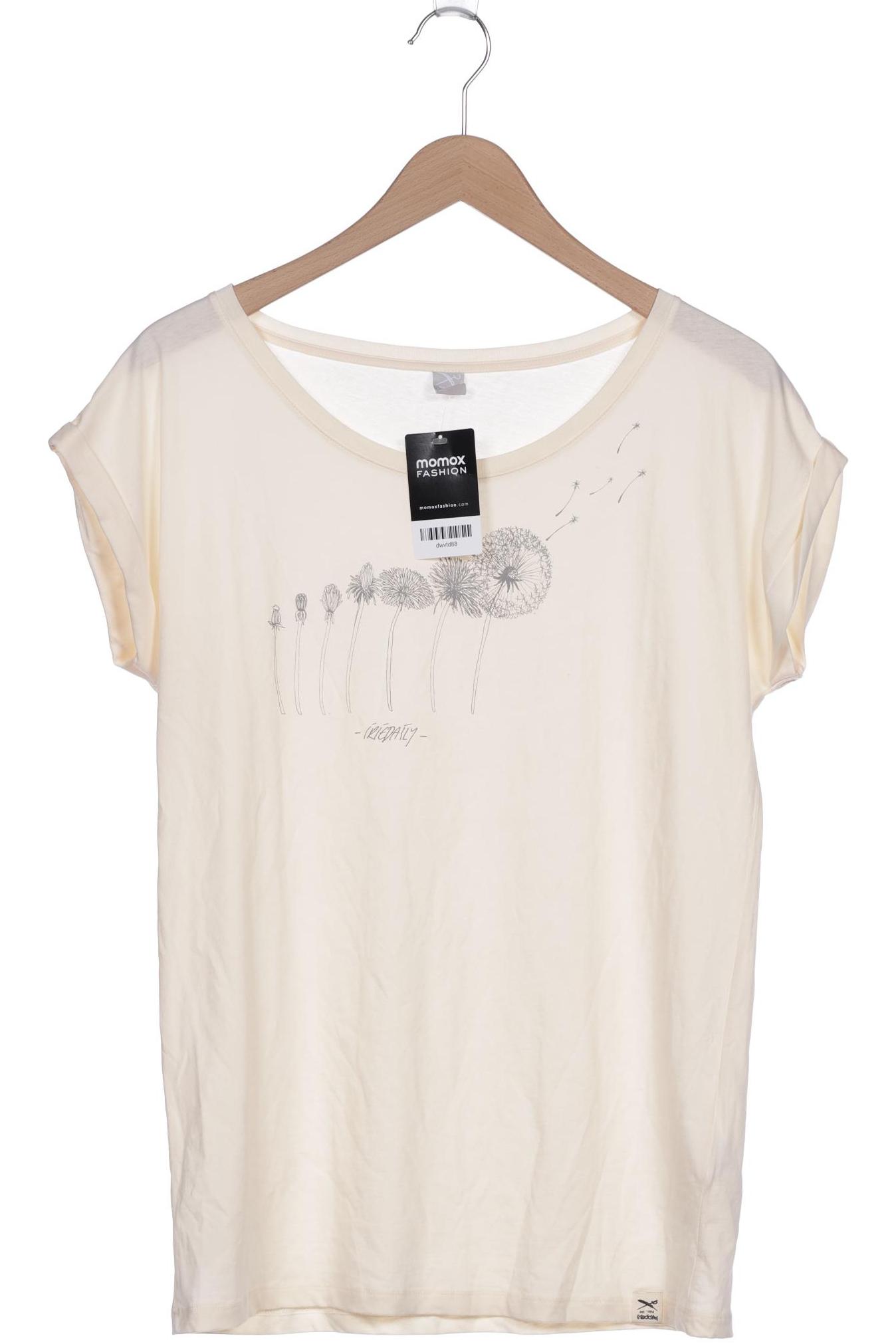 

iriedaily Damen T-Shirt, cremeweiß