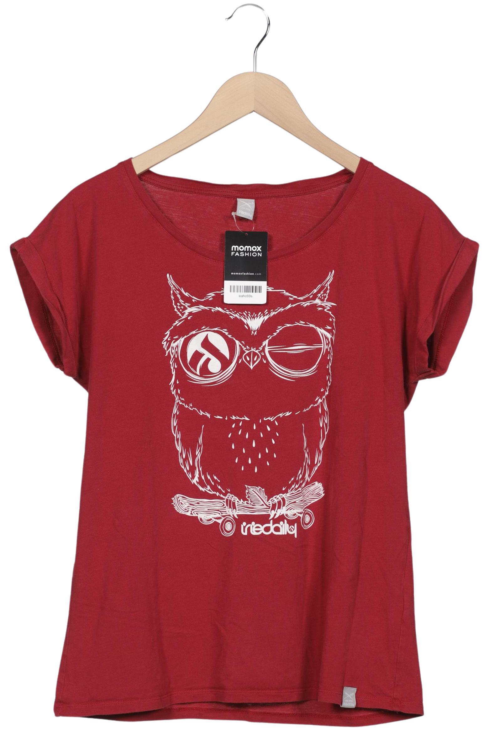 

iriedaily Damen T-Shirt, bordeaux, Gr. 42
