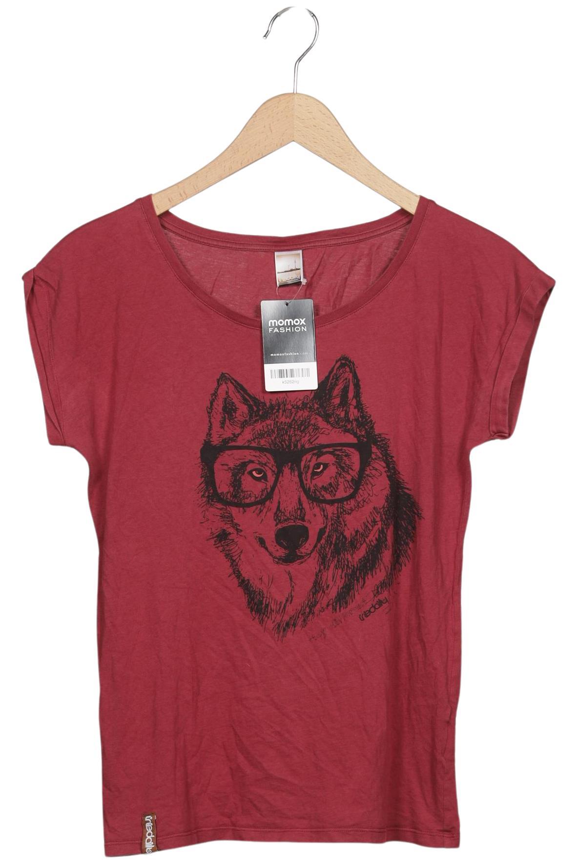 

iriedaily Damen T-Shirt, rot, Gr. 36