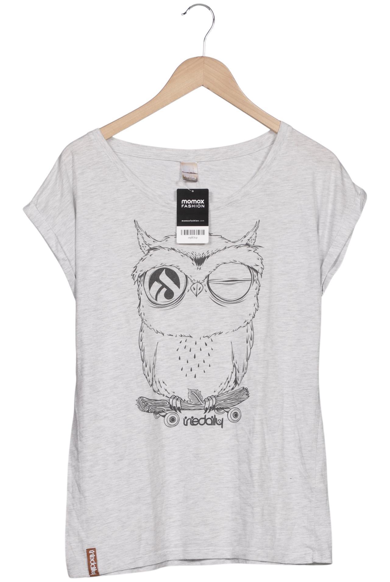 

iriedaily Damen T-Shirt, grau, Gr. 42
