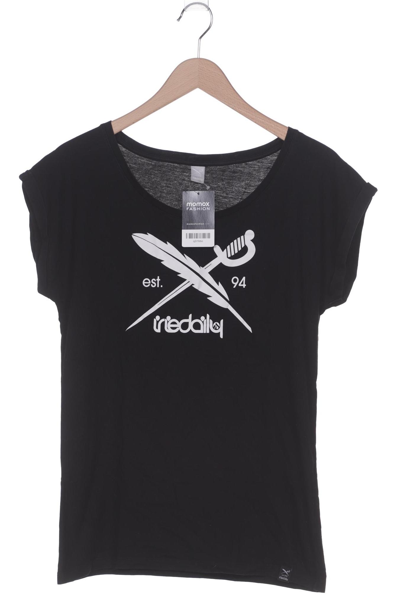 

iriedaily Damen T-Shirt, schwarz, Gr. 42
