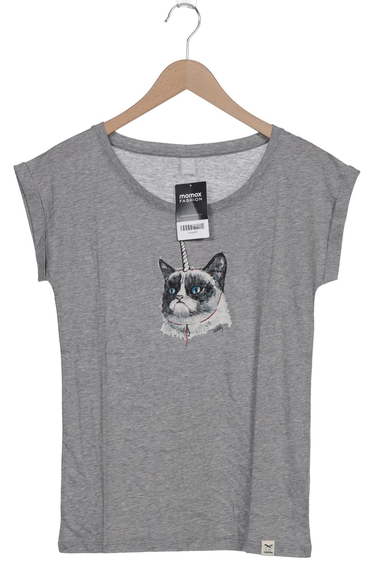 

iriedaily Damen T-Shirt, grau, Gr. 34