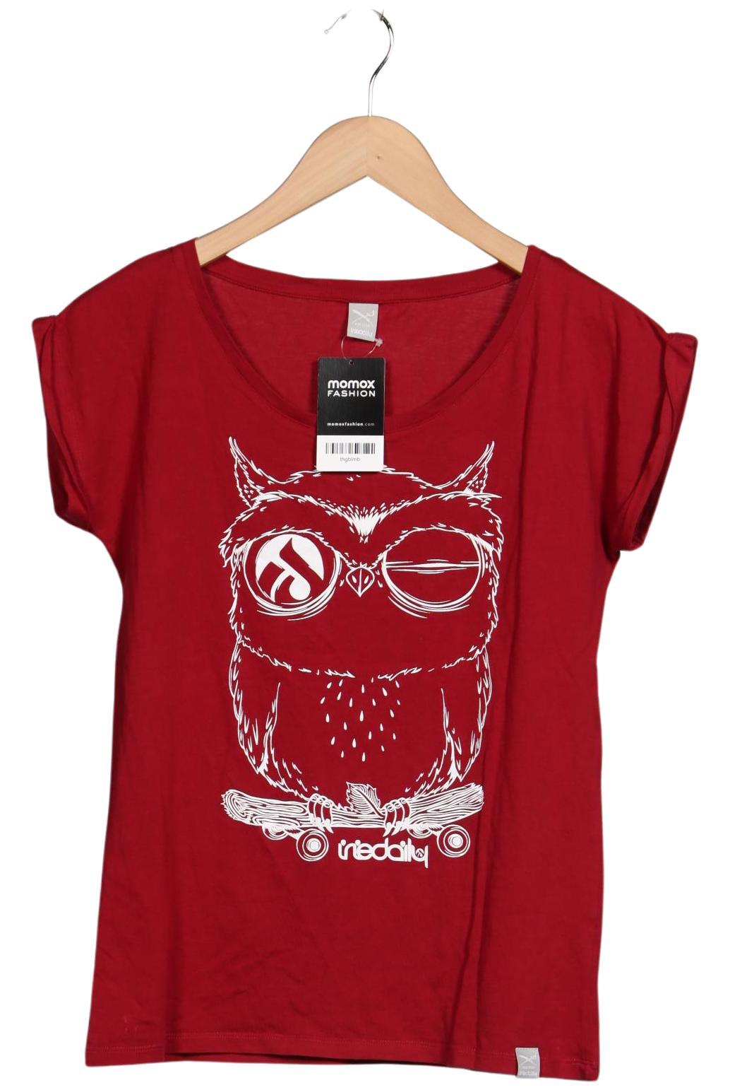 

iriedaily Damen T-Shirt, bordeaux, Gr. 34