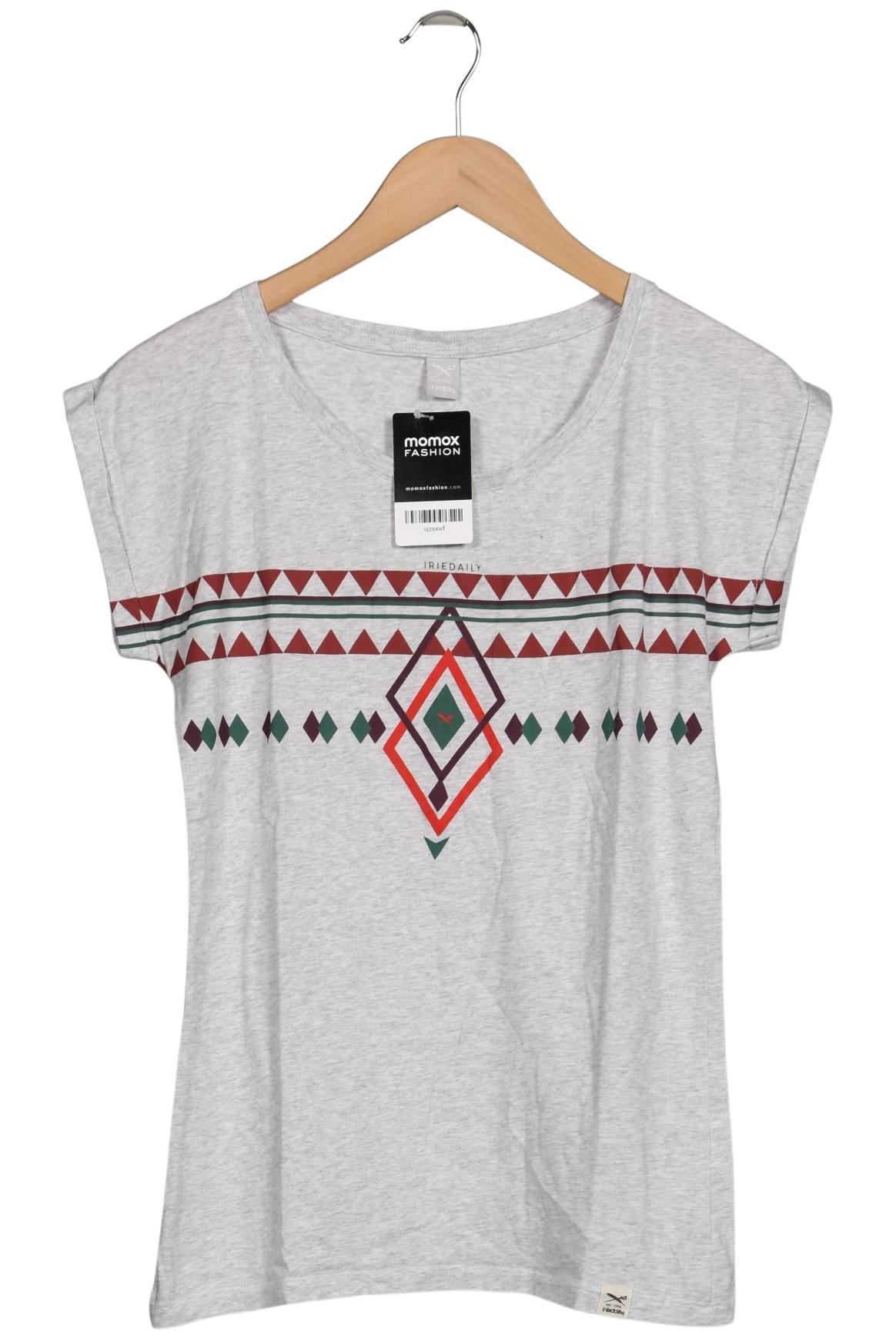 

iriedaily Damen T-Shirt, grau, Gr. 34