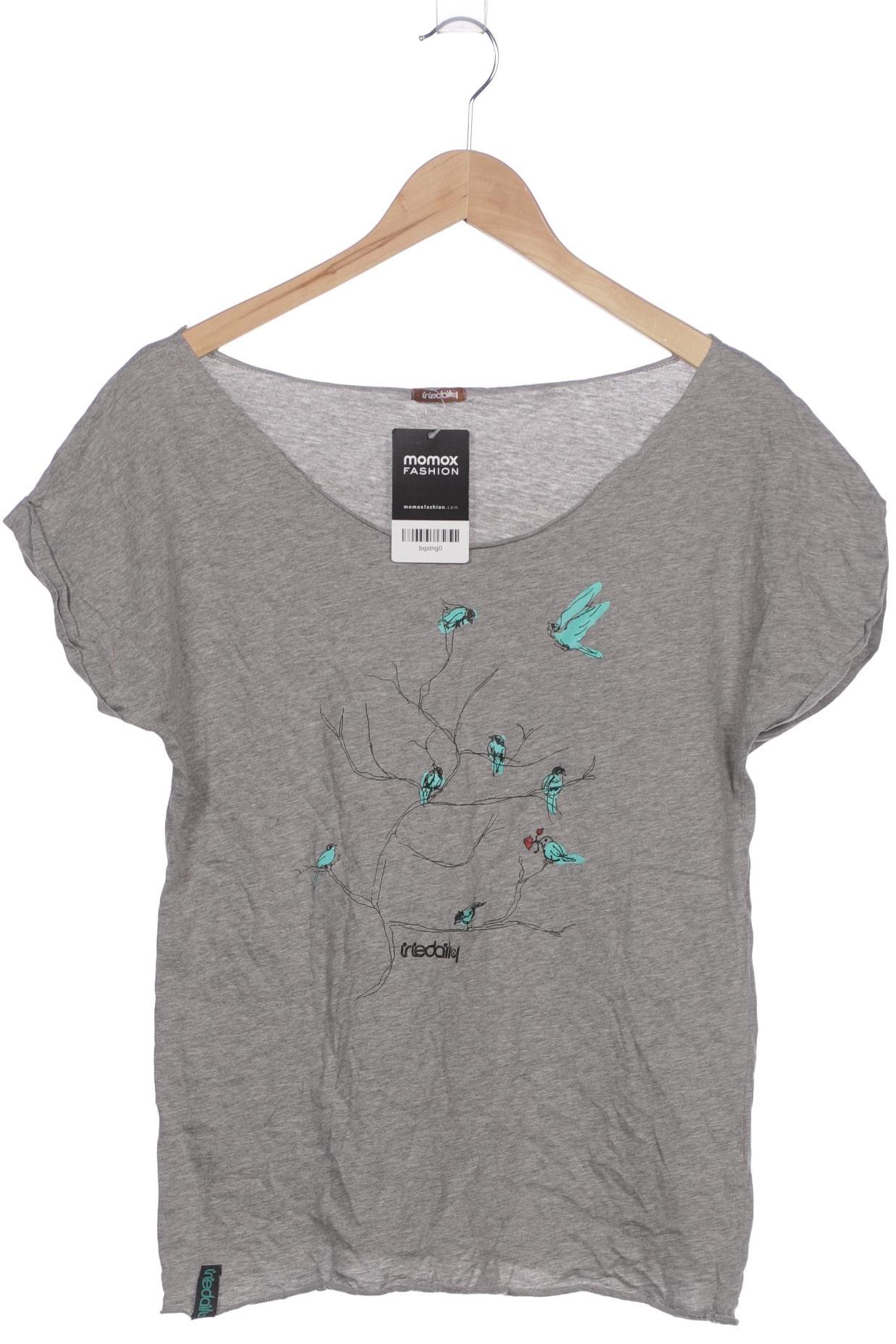 

iriedaily Damen T-Shirt, grau, Gr. 36