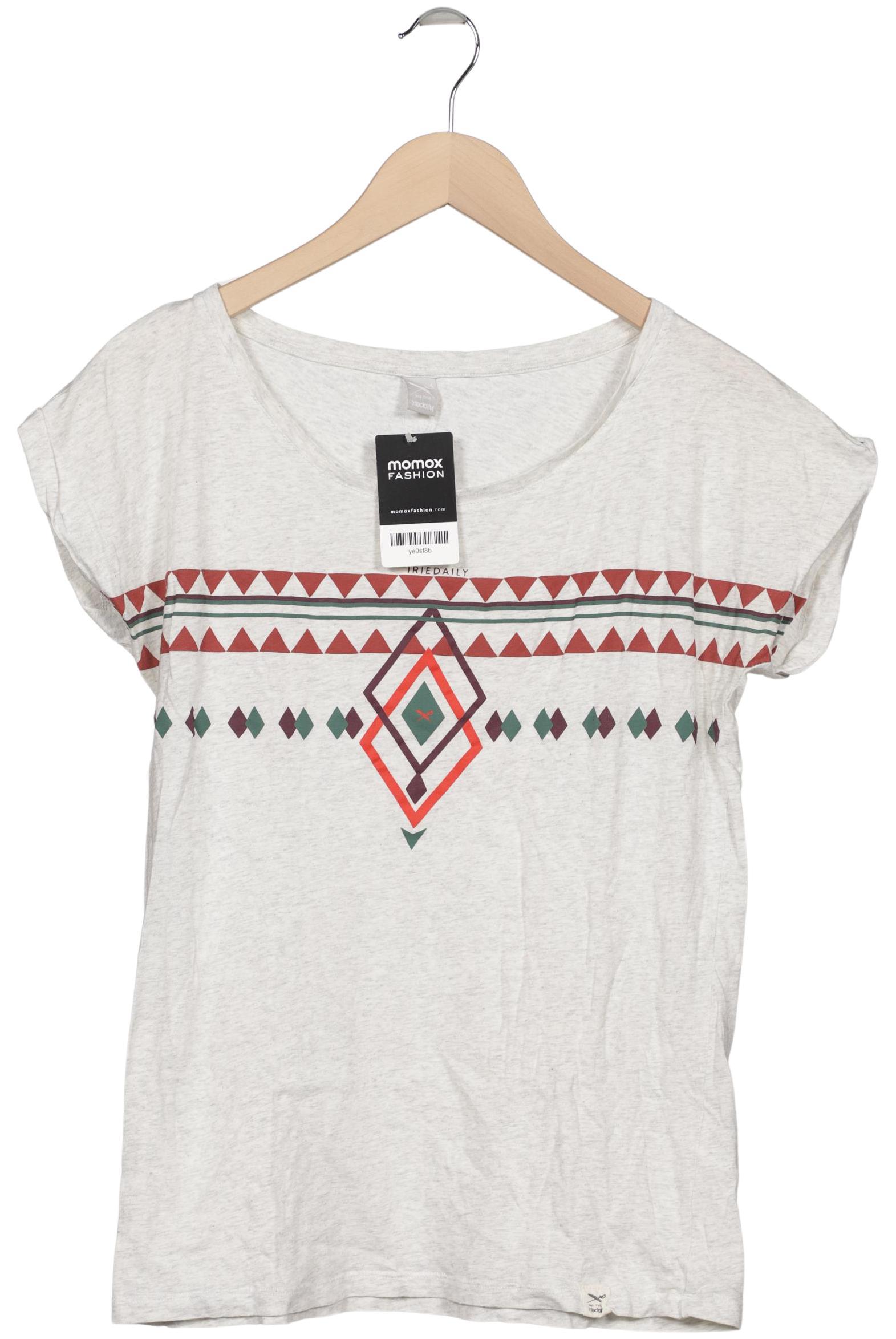 

iriedaily Damen T-Shirt, grau, Gr. 38