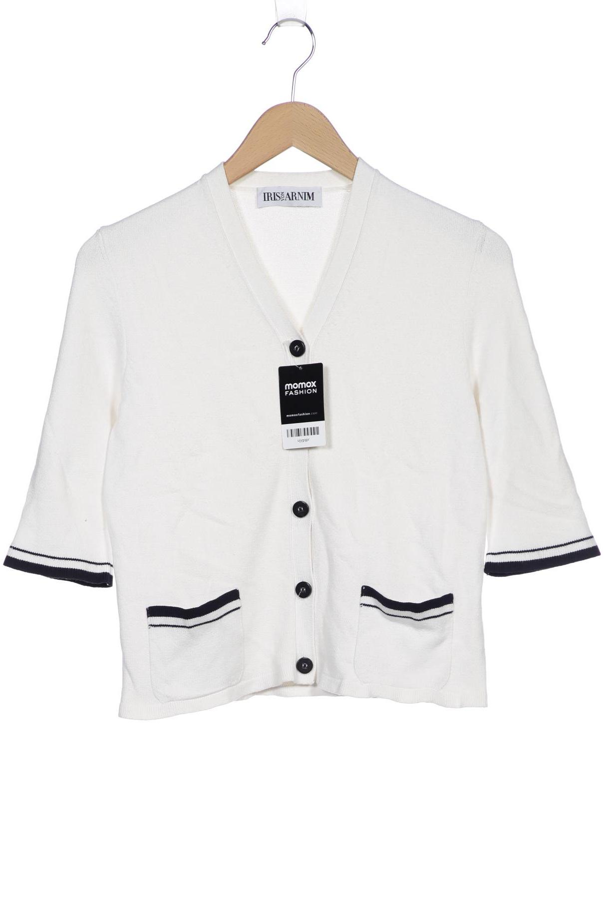 

Iris VON Arnim Damen Strickjacke, weiß, Gr. 42