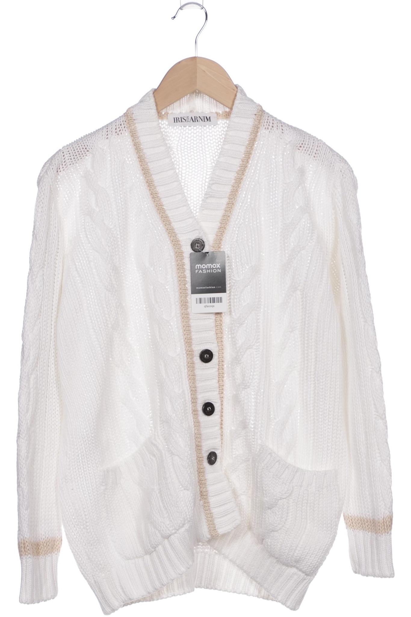

Iris VON Arnim Damen Strickjacke, weiß, Gr. 42