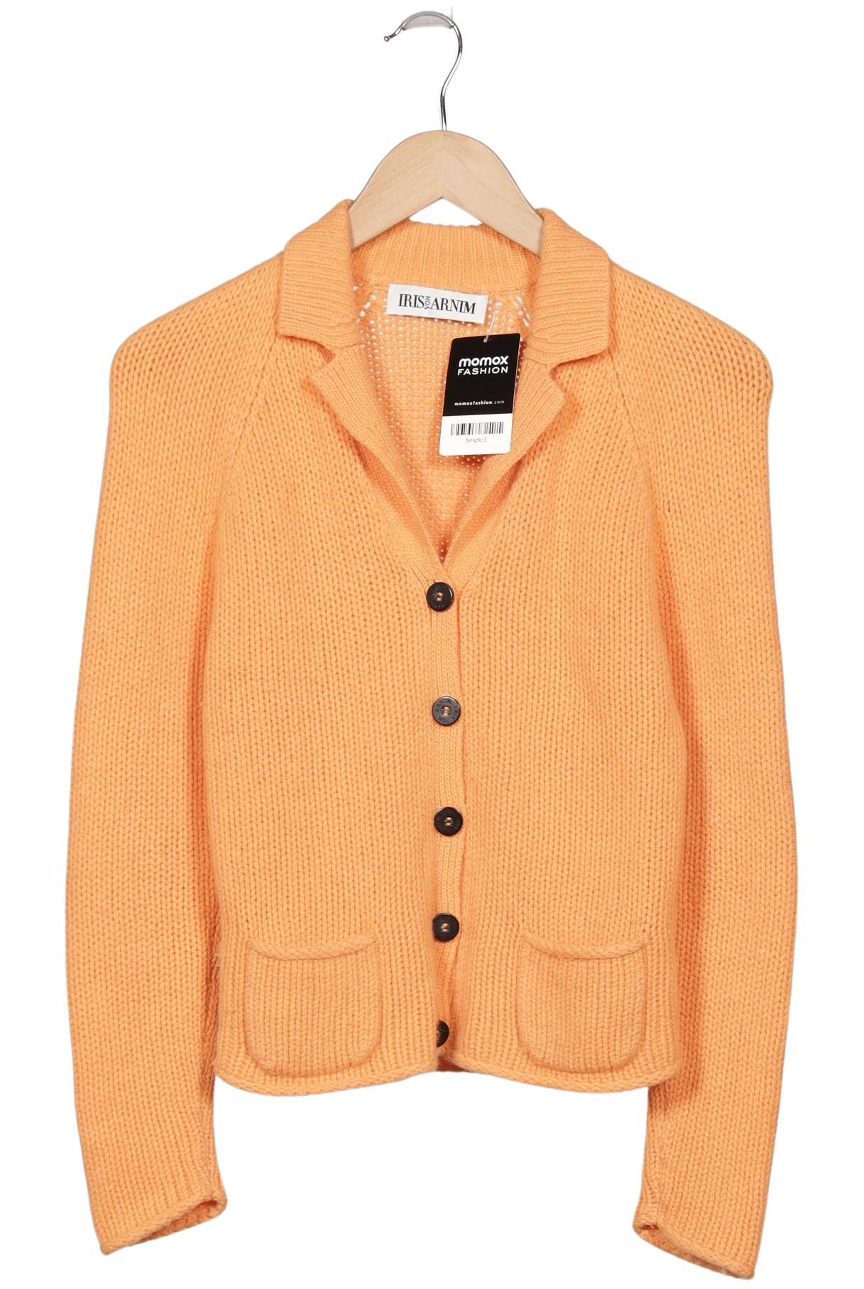 

Iris VON Arnim Damen Strickjacke, orange, Gr. 36
