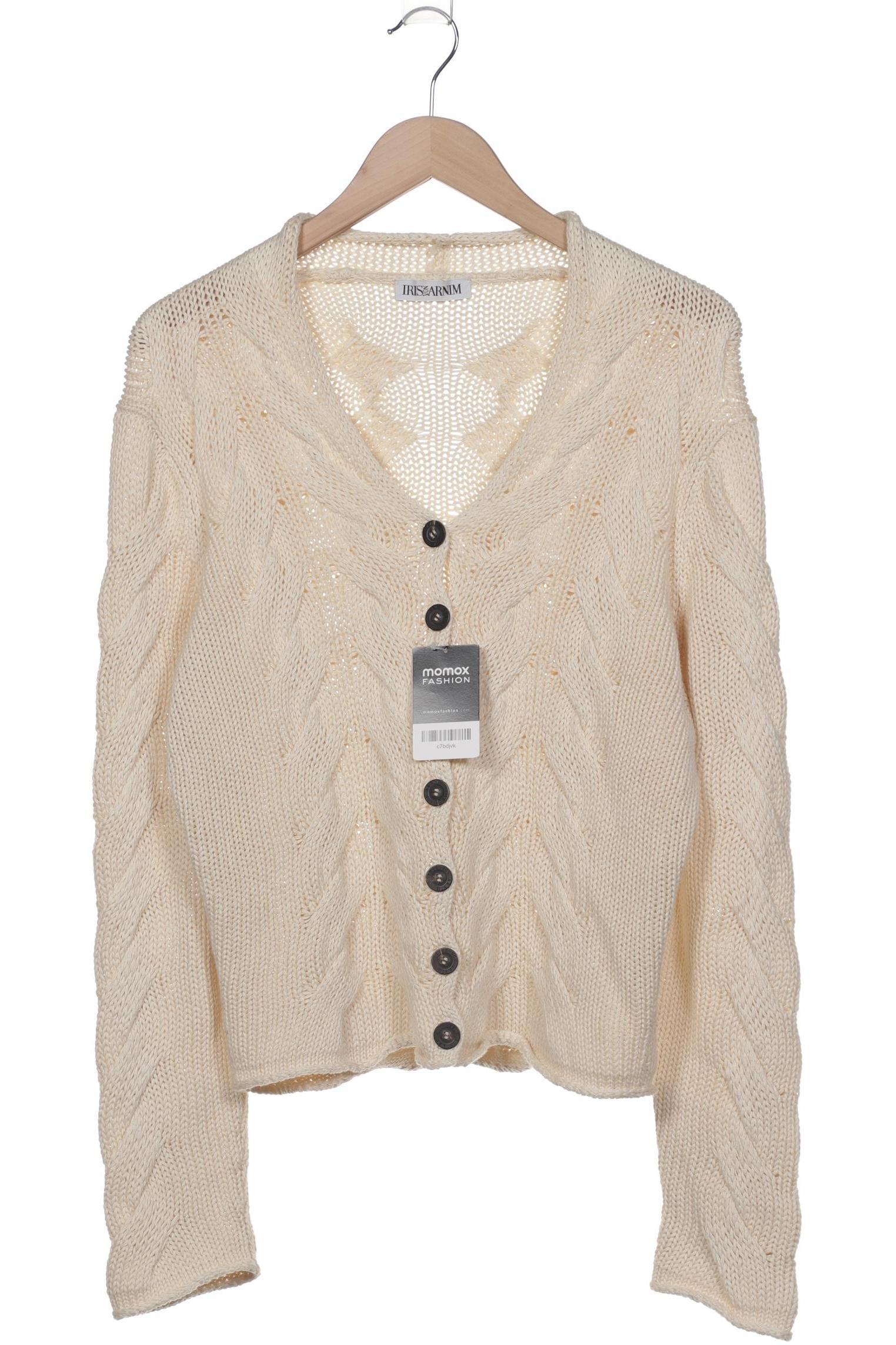 

Iris VON Arnim Damen Strickjacke, cremeweiß, Gr. 42