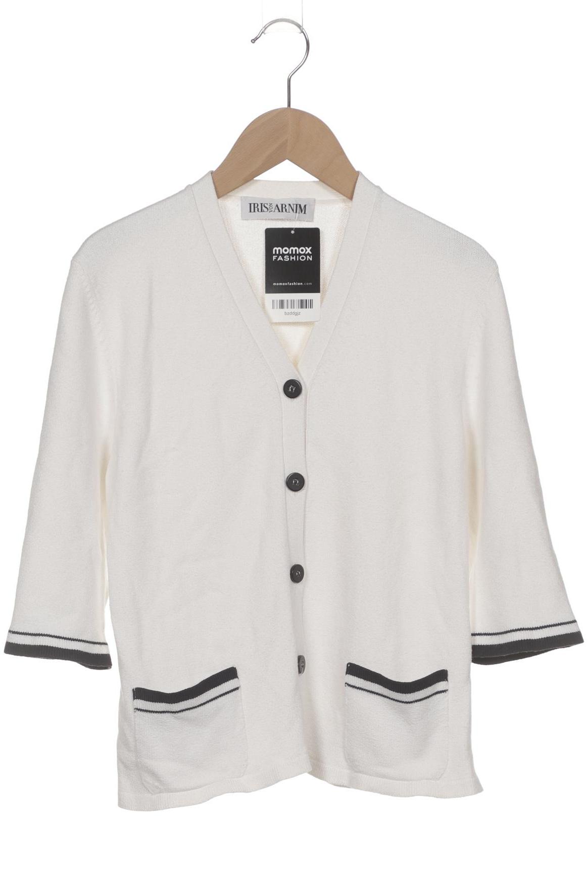 

Iris VON Arnim Damen Strickjacke, weiß, Gr. 36