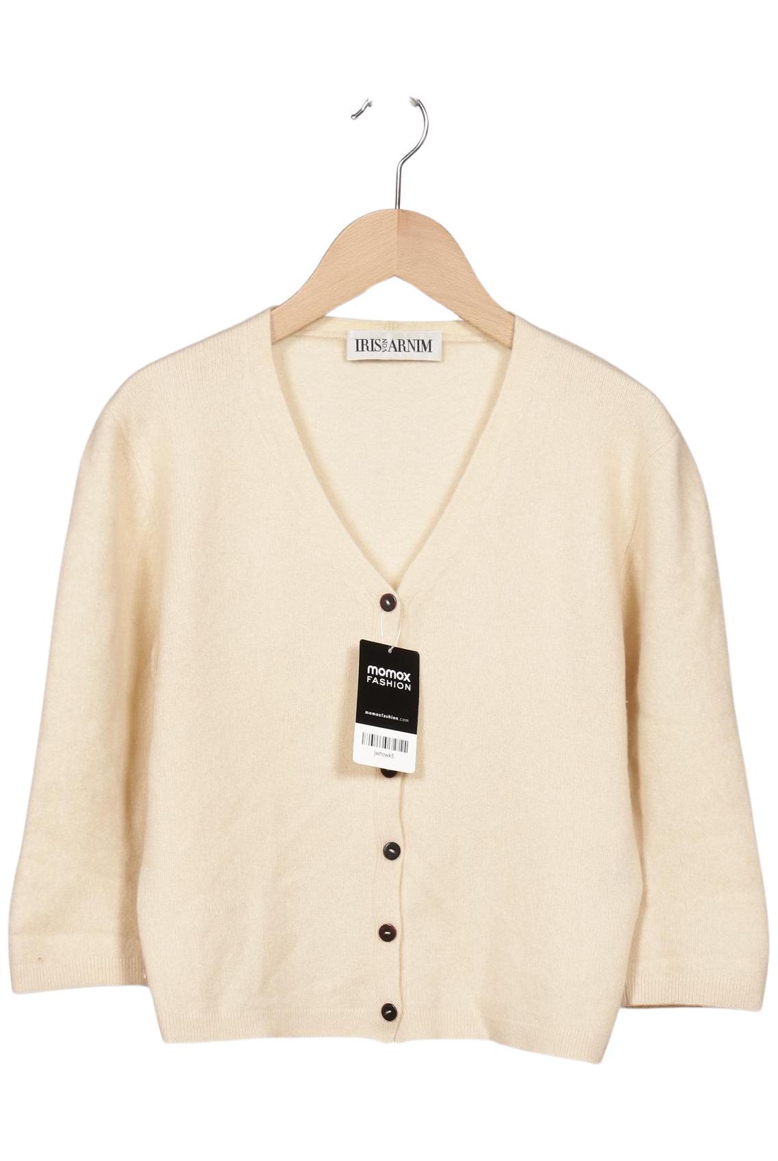 

Iris VON Arnim Damen Strickjacke, cremeweiß, Gr. 36