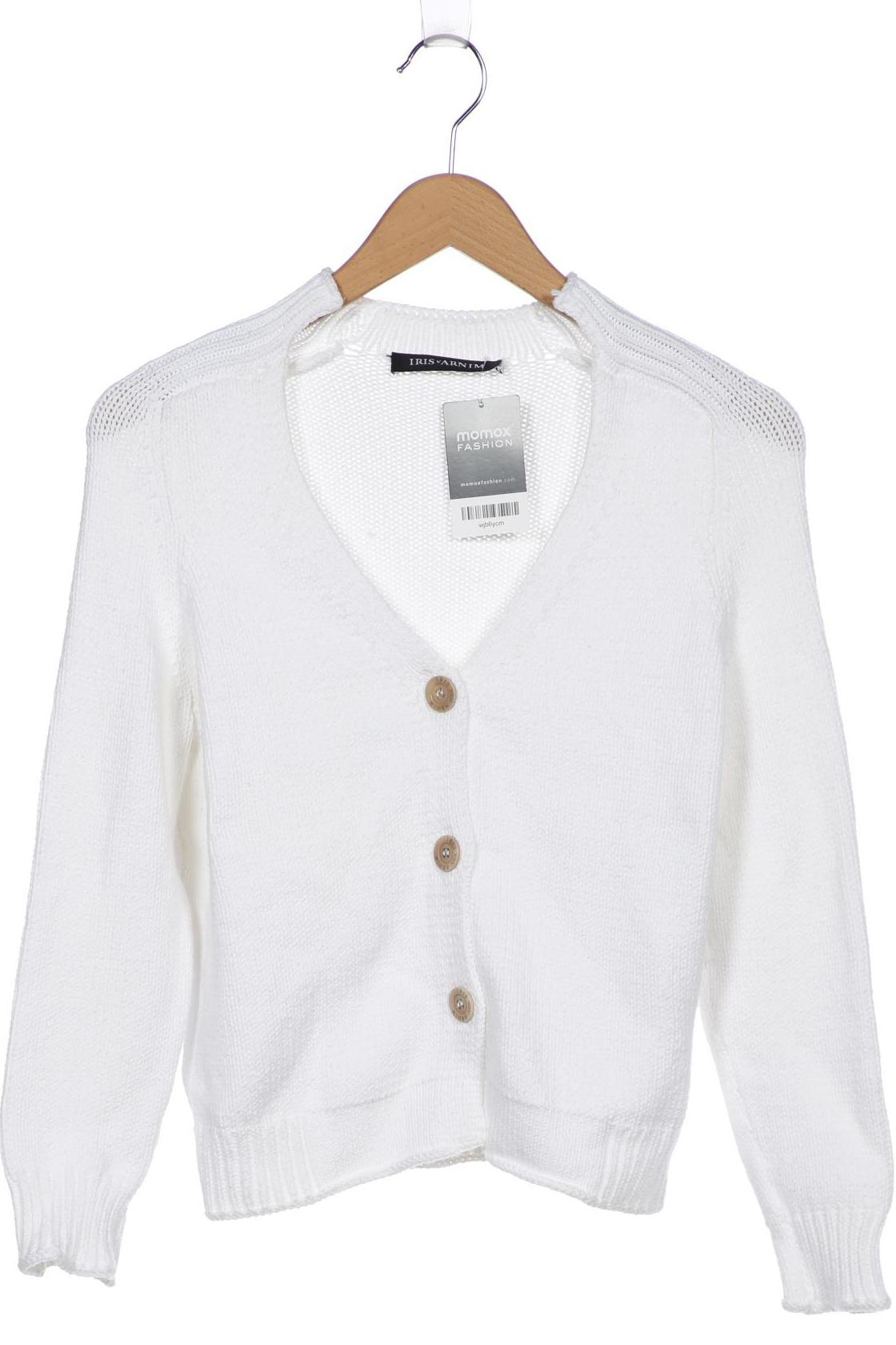 

Iris VON Arnim Damen Strickjacke, weiß, Gr. 42