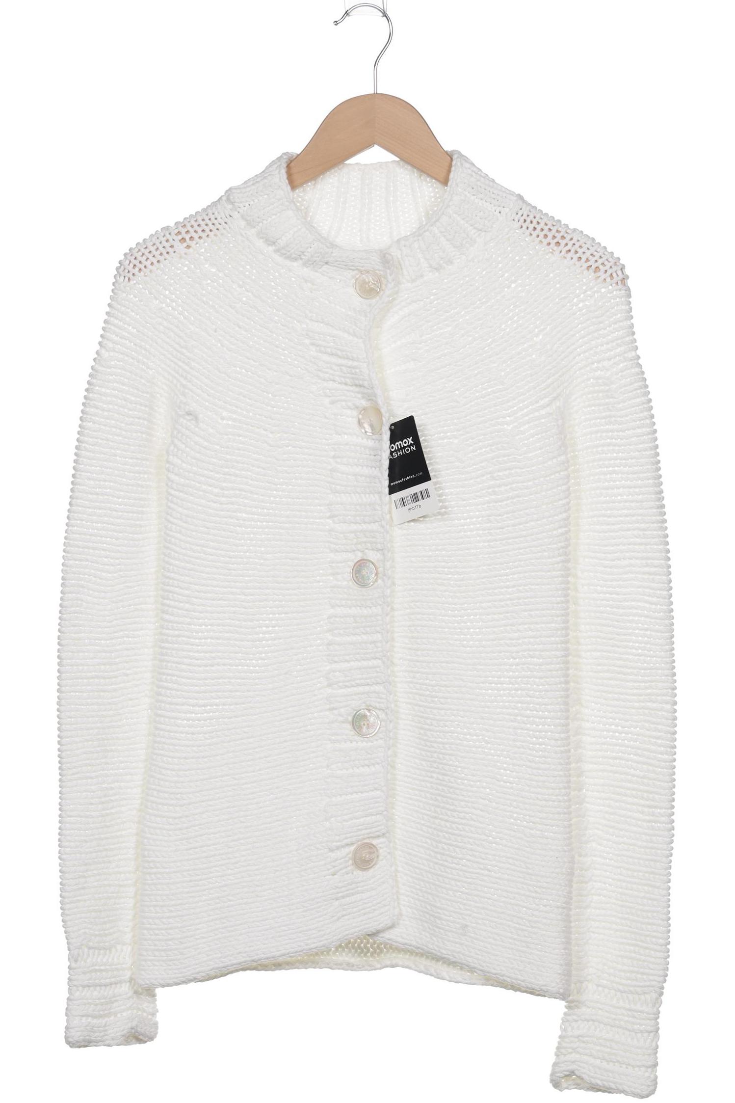 

Iris VON Arnim Damen Strickjacke, weiß, Gr. 36