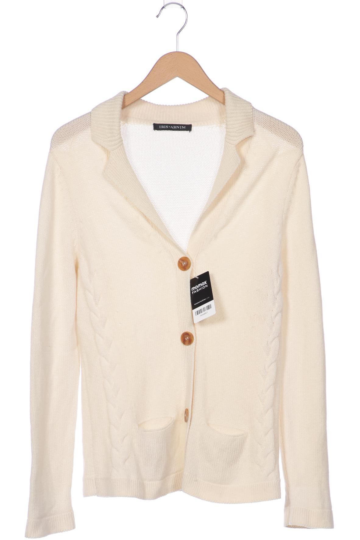 

Iris VON Arnim Damen Strickjacke, cremeweiß, Gr. 42