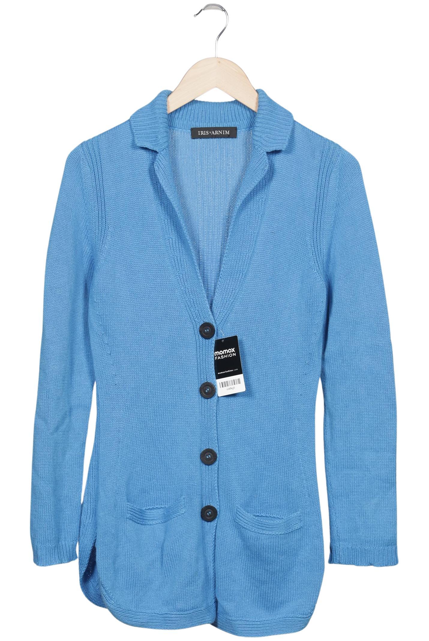 

Iris VON Arnim Damen Strickjacke, hellblau, Gr. 38