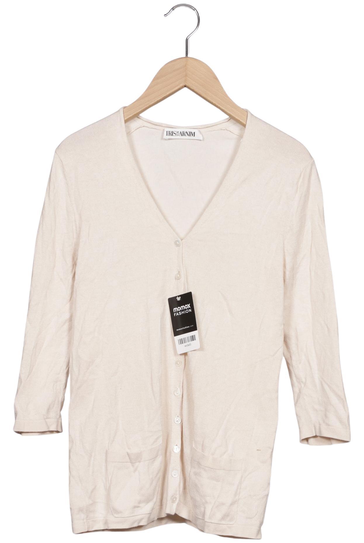 

Iris VON Arnim Damen Strickjacke, cremeweiß, Gr. 36
