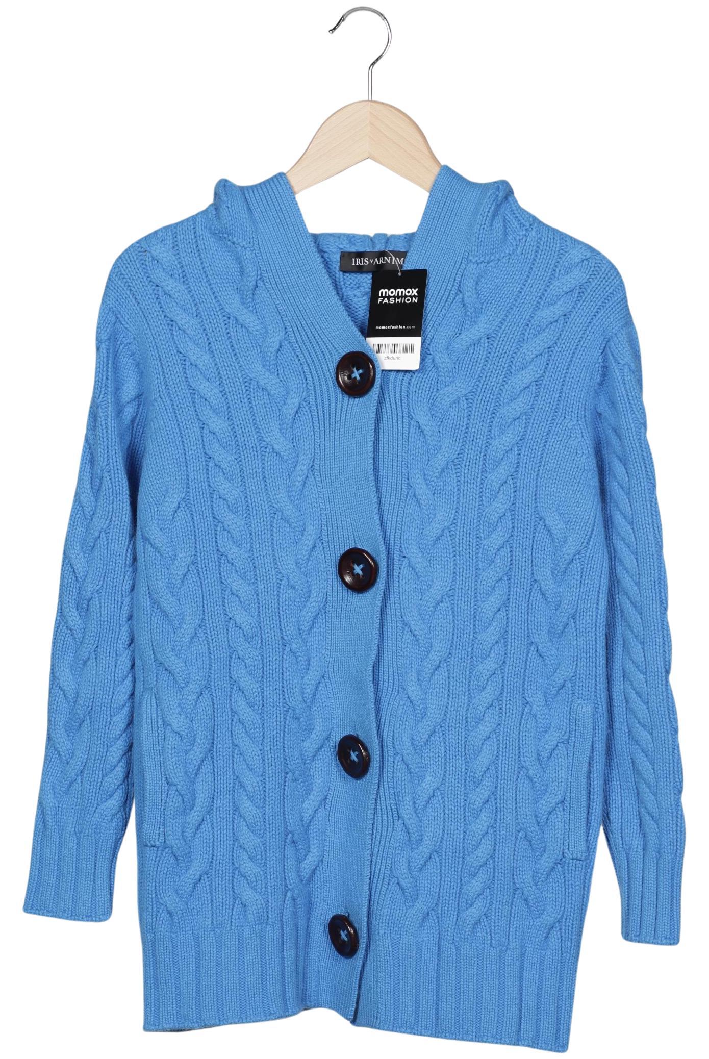 

Iris VON Arnim Damen Strickjacke, hellblau, Gr. 36