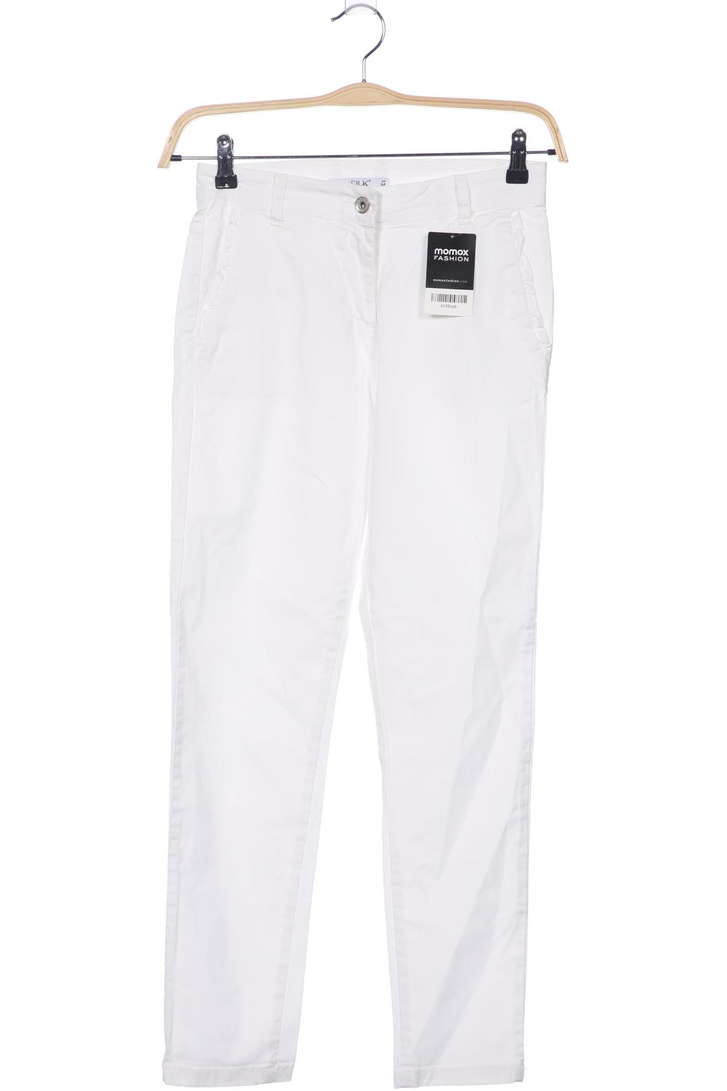 

iSILK Damen Jeans, weiß, Gr. 0