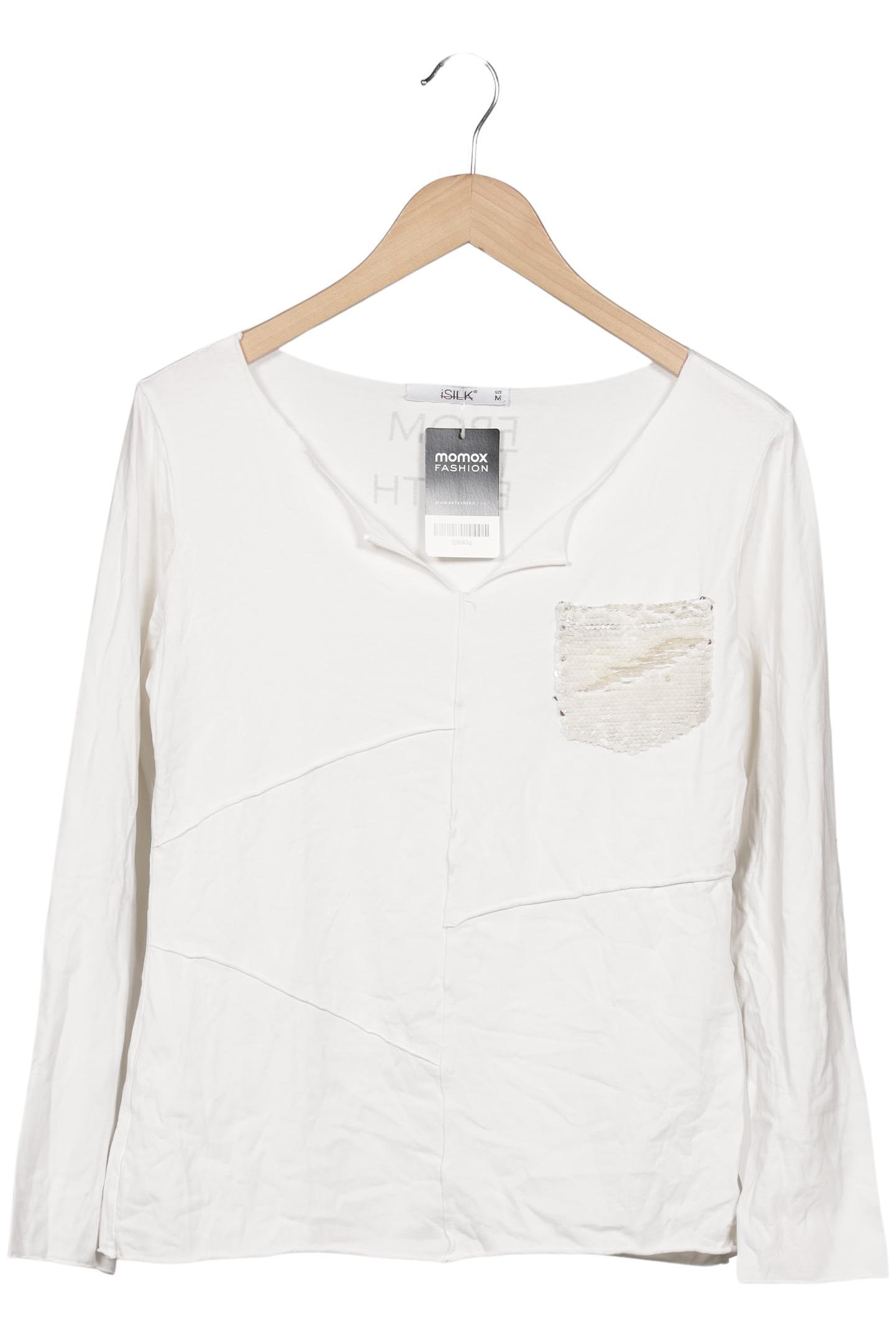 

iSILK Damen Langarmshirt, weiß, Gr. 38