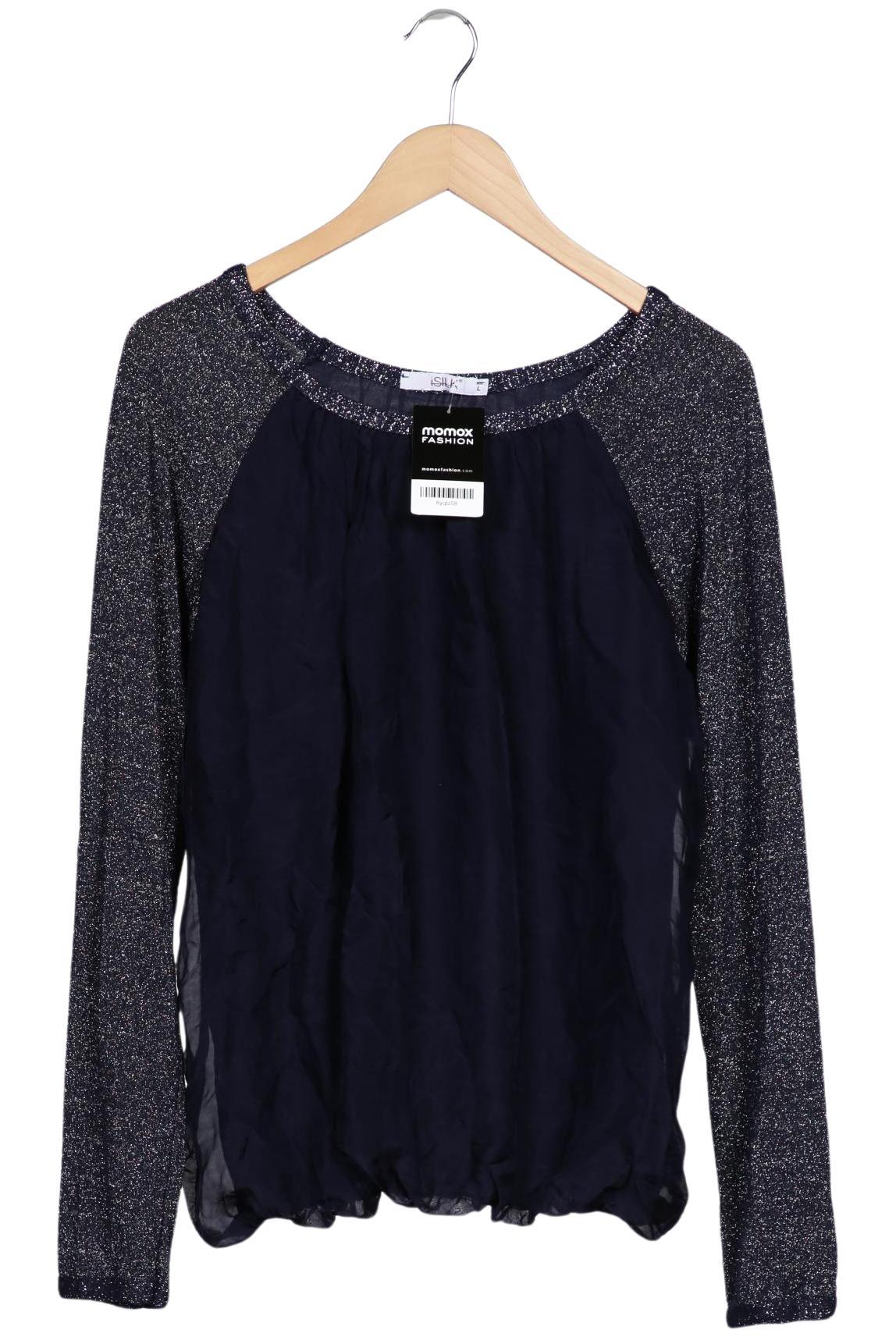 

iSILK Damen Langarmshirt, marineblau, Gr. 42