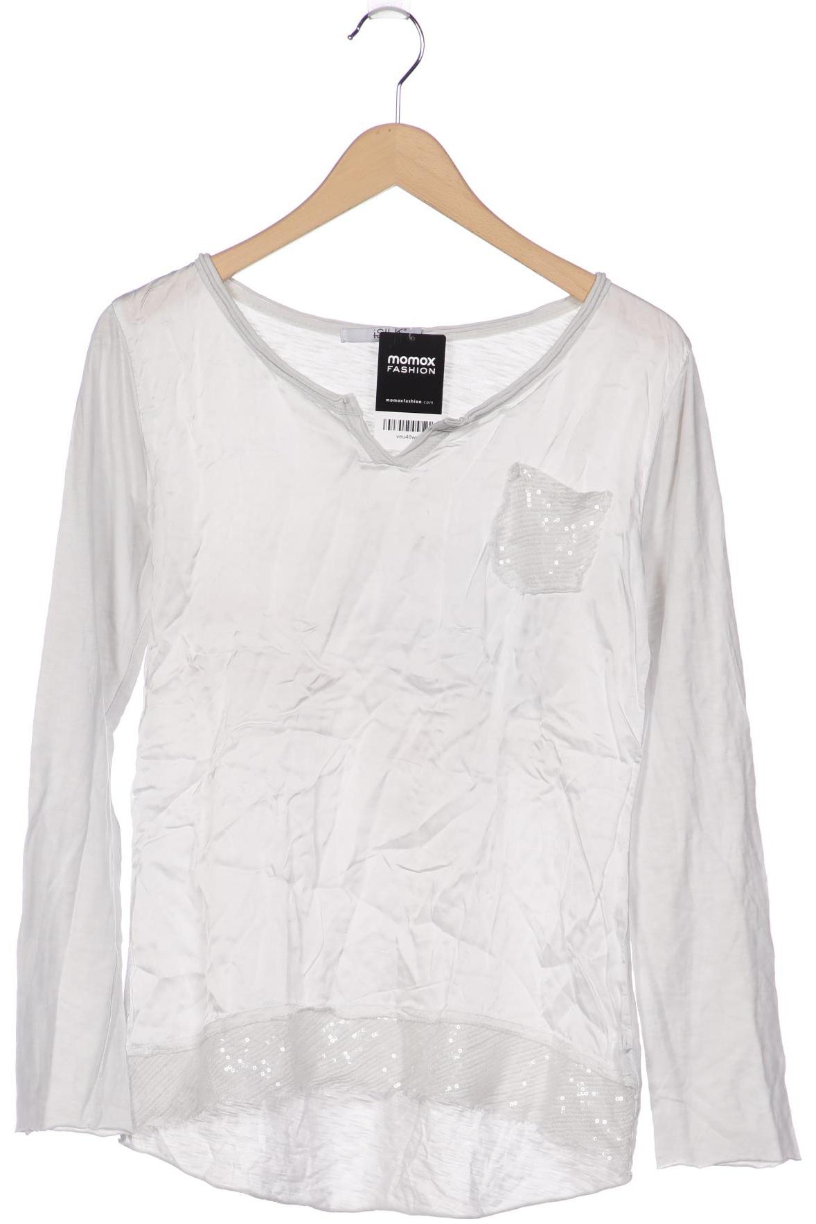 

iSILK Damen Langarmshirt, cremeweiß