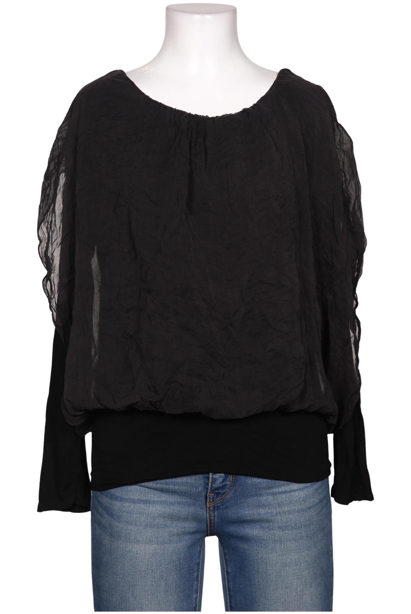 

iSILK Damen Langarmshirt, schwarz, Gr. 38