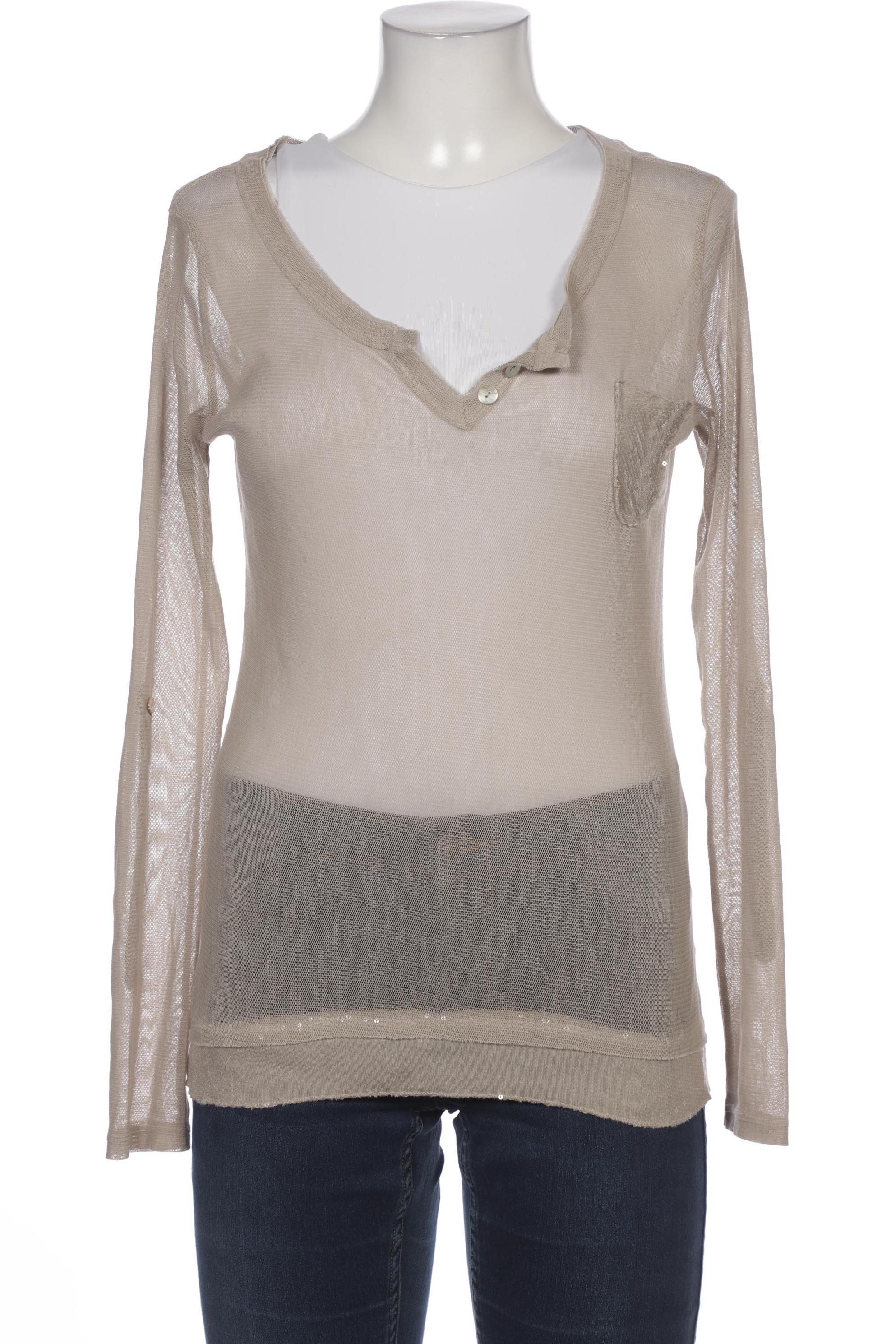 

iSILK Damen Langarmshirt, beige, Gr. 38
