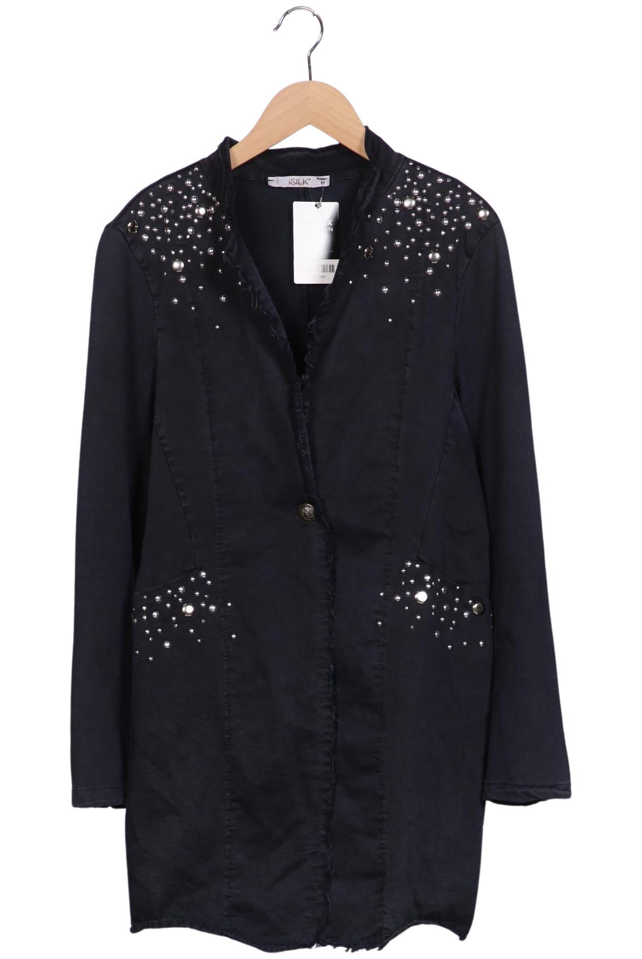 

iSILK Damen Mantel, marineblau, Gr. 38