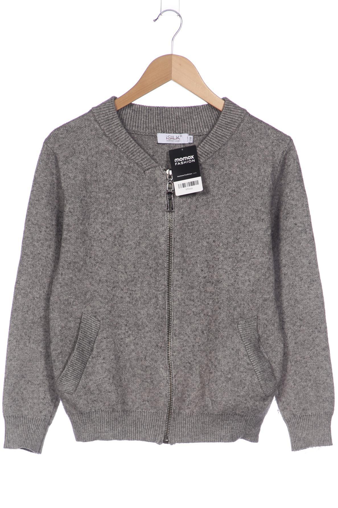 

iSILK Damen Strickjacke, grau, Gr. 36