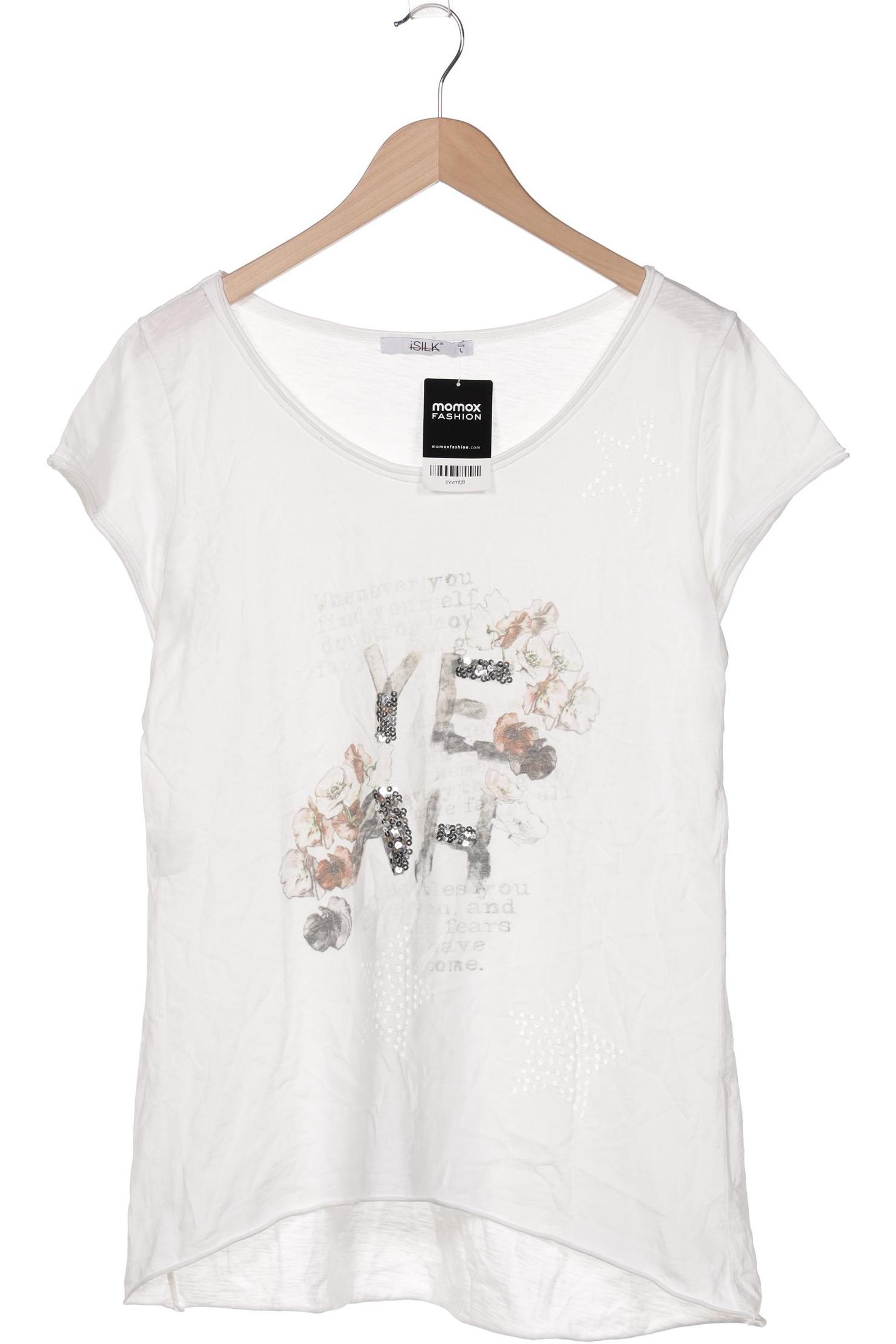 

iSILK Damen T-Shirt, weiß, Gr. 42