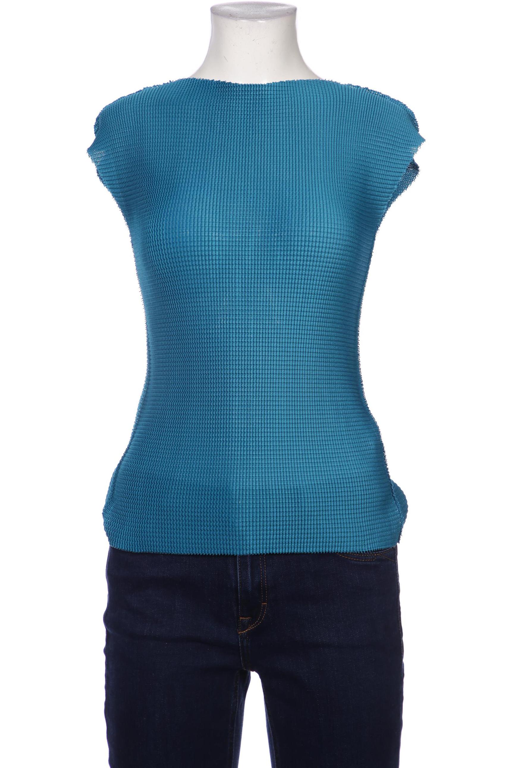 

Issey Miyake Damen Bluse, türkis, Gr. 32