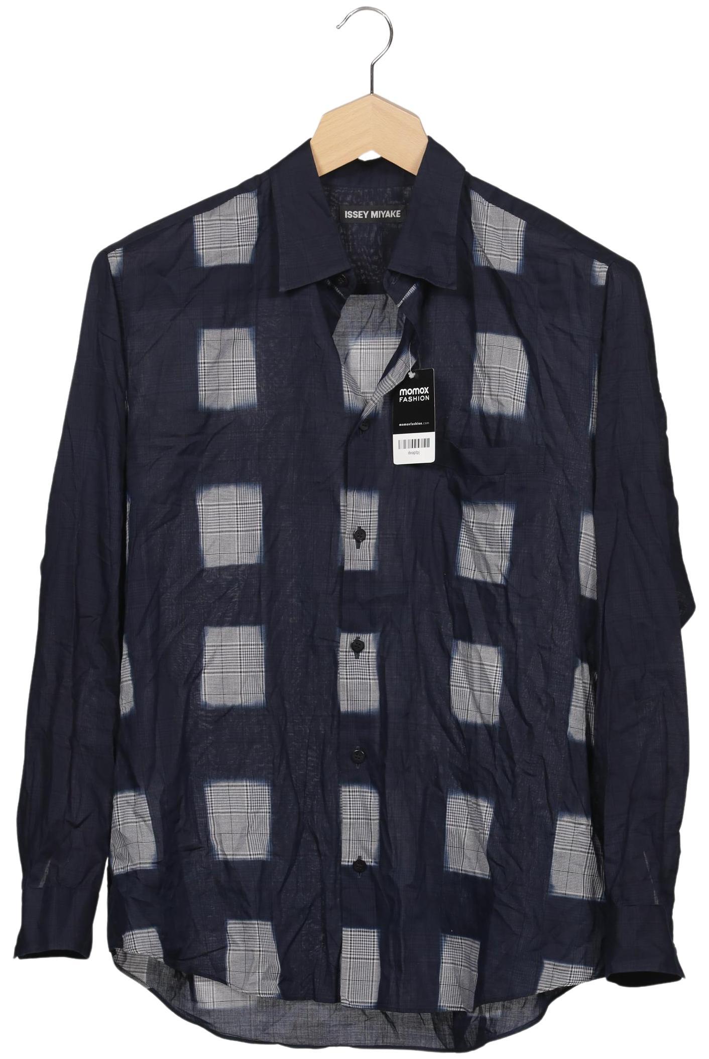 

Issey Miyake Herren Hemd, marineblau, Gr. 56
