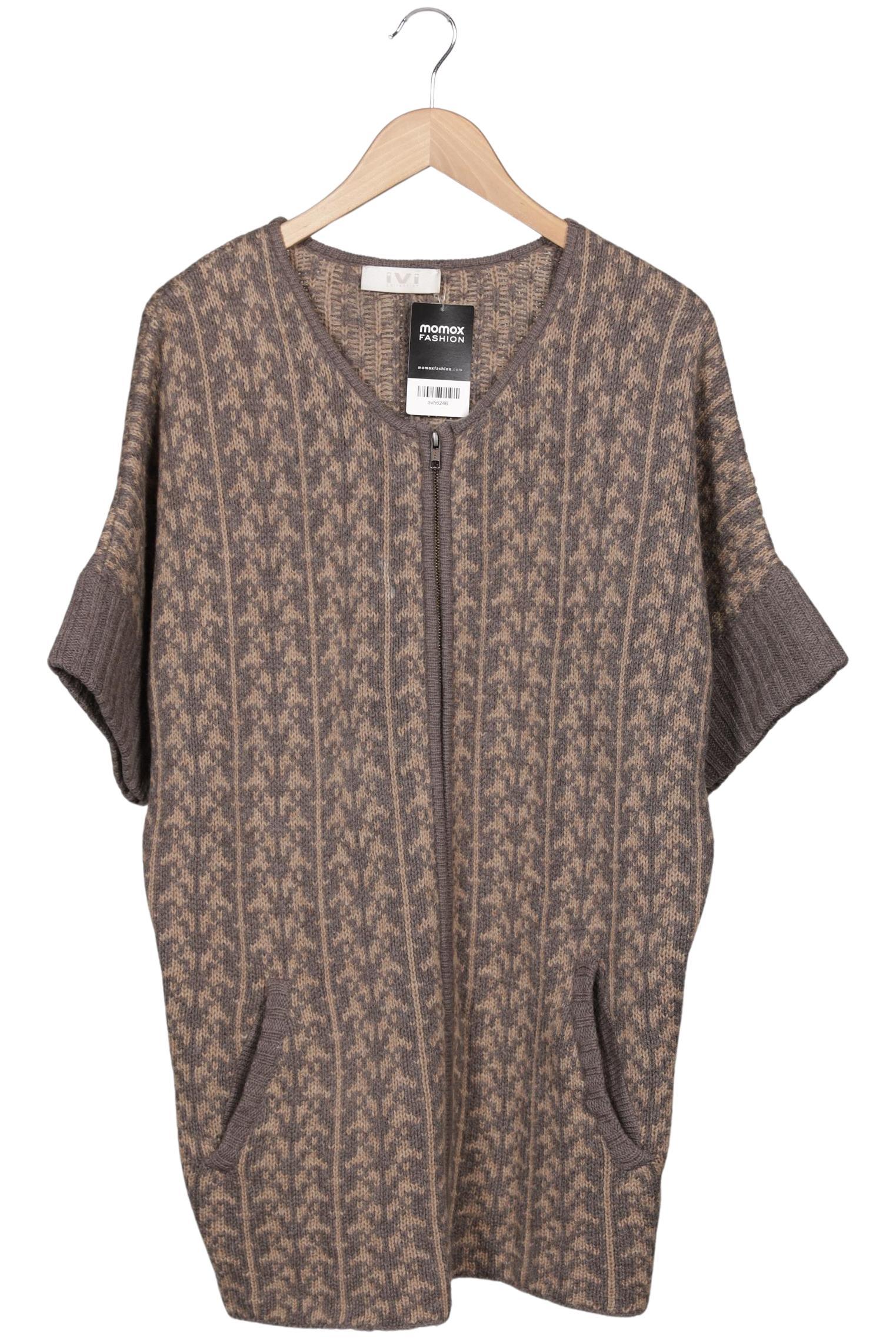 

IVI collection Damen Strickjacke, grau, Gr. 36