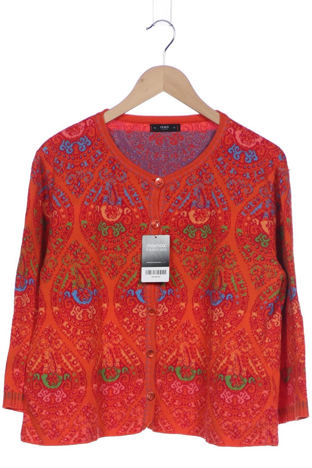 

Ivko Damen Strickjacke, orange, Gr. 42
