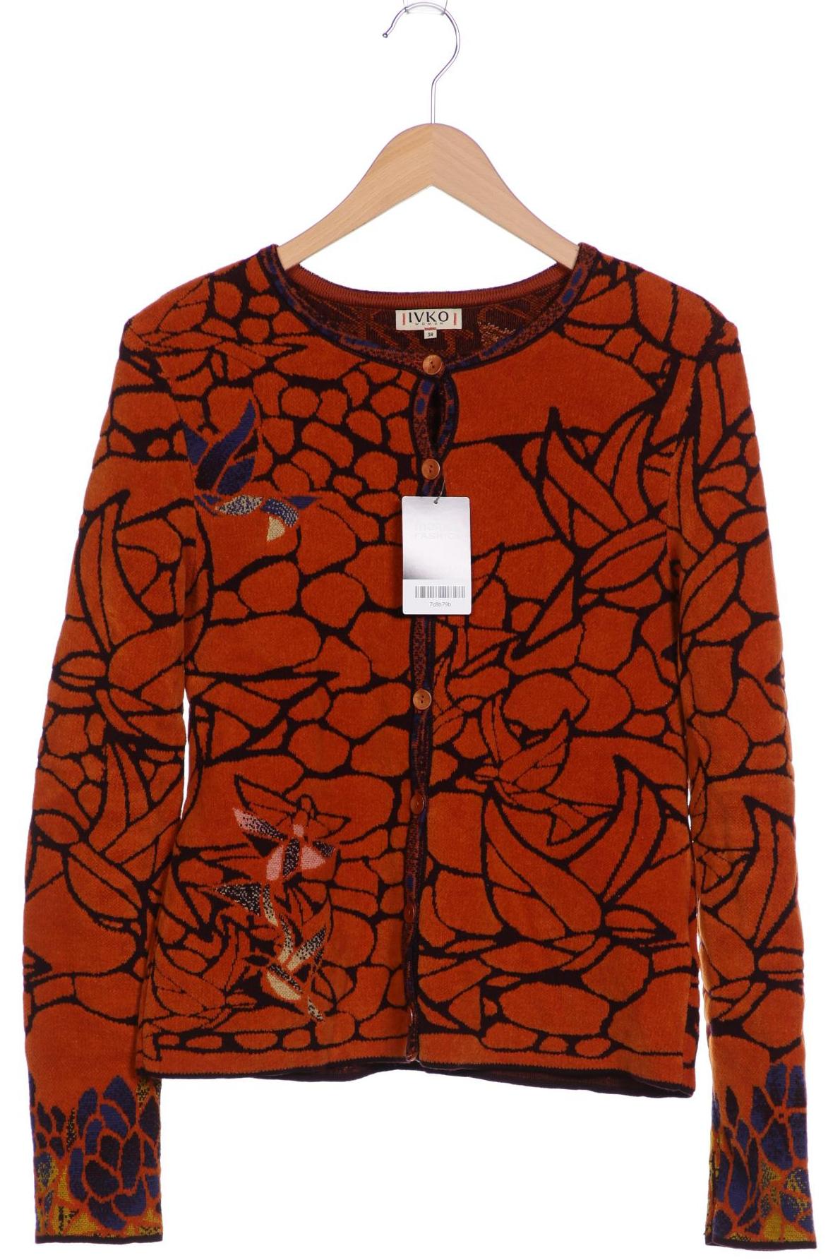 

Ivko Damen Strickjacke, orange, Gr. 38