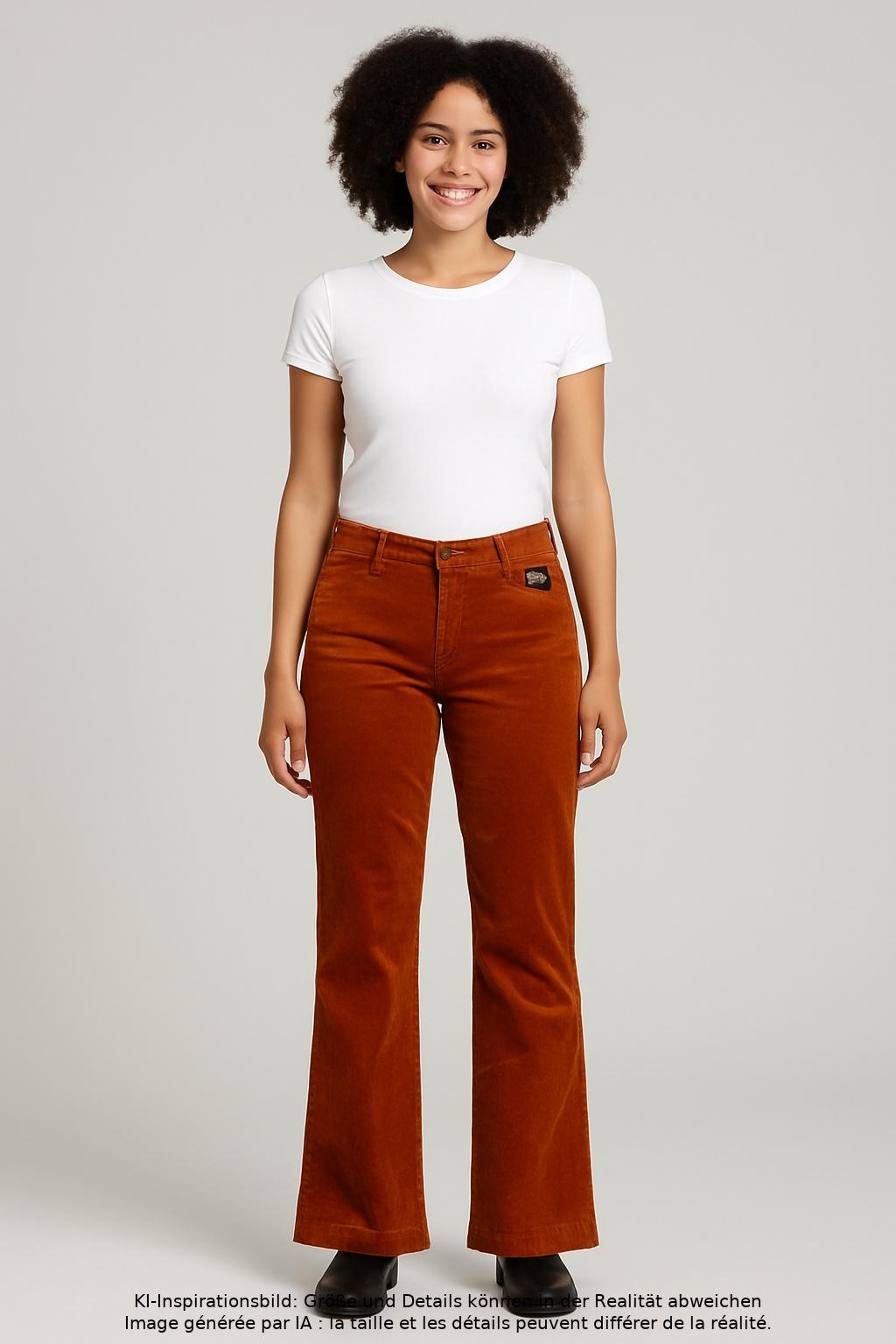 

Ivy Oak Damen Stoffhose, orange, Gr. 38