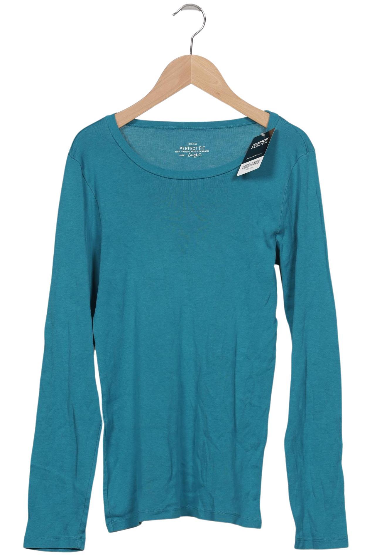 

J.Crew Damen Langarmshirt, türkis, Gr. 42