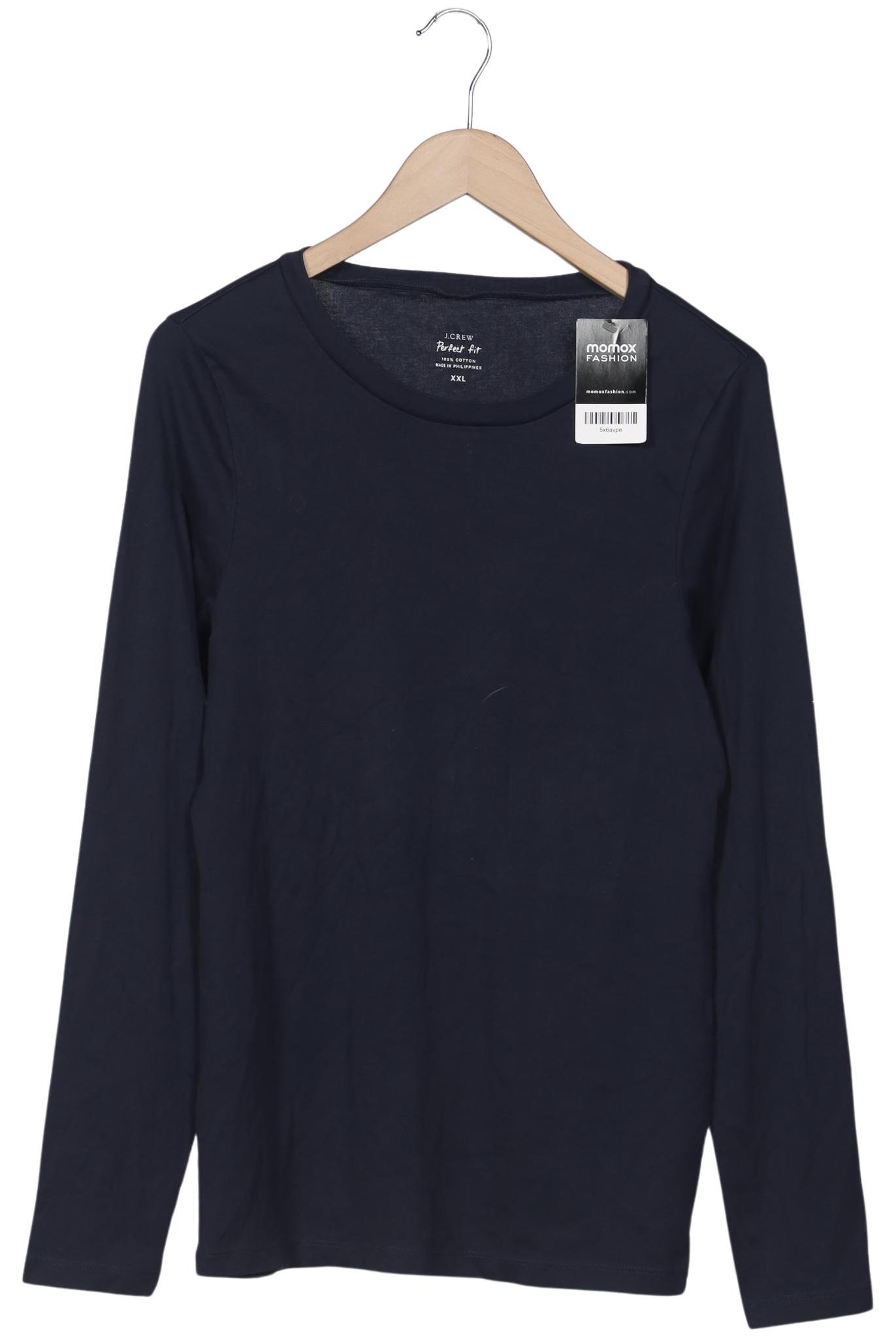 

J.Crew Damen Langarmshirt, marineblau, Gr. 46
