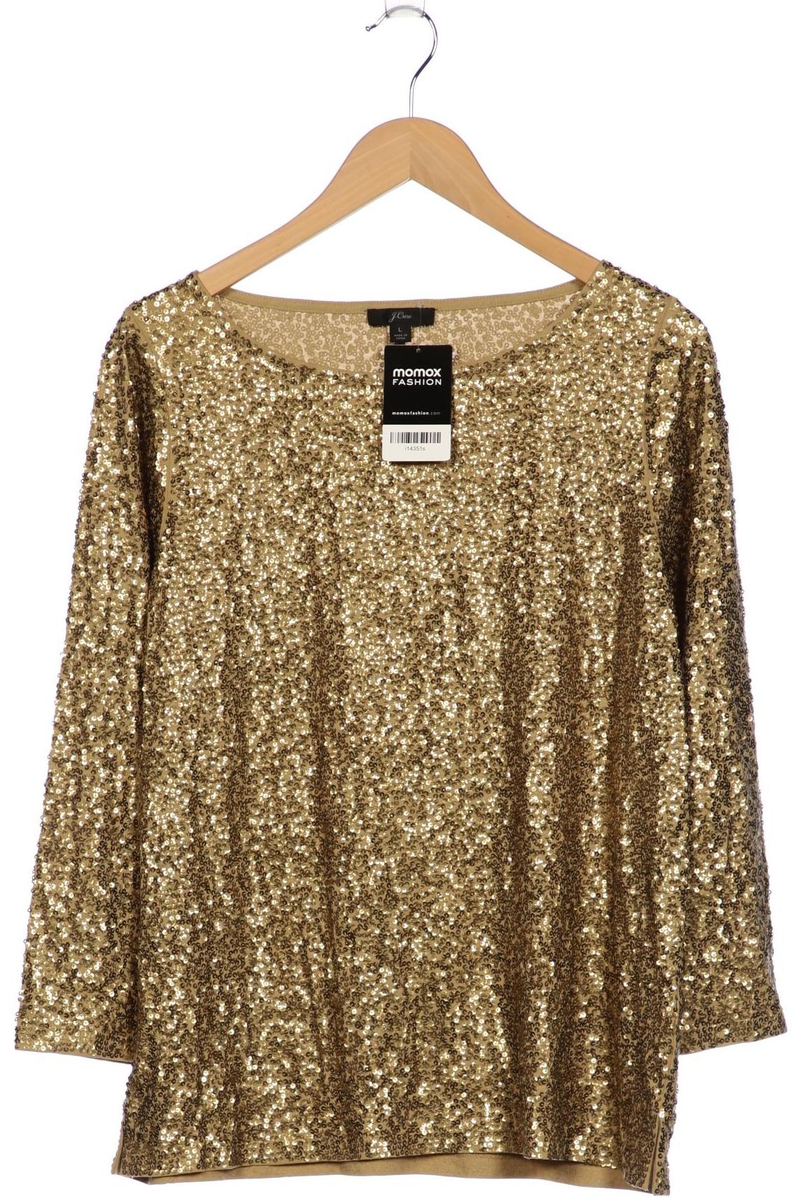 

J.Crew Damen Langarmshirt, gold, Gr. 42