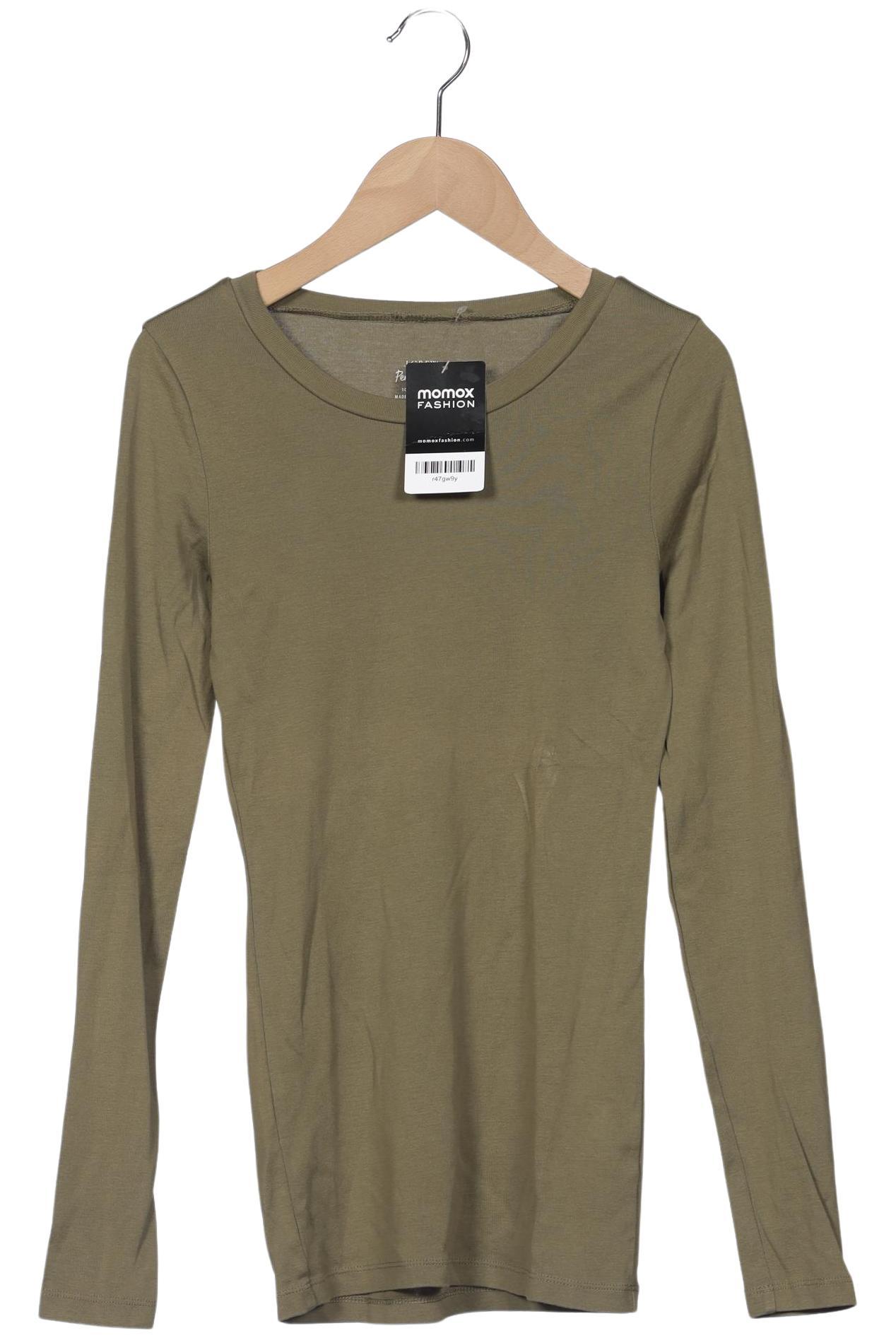 

J.Crew Damen Langarmshirt, grün, Gr. 34