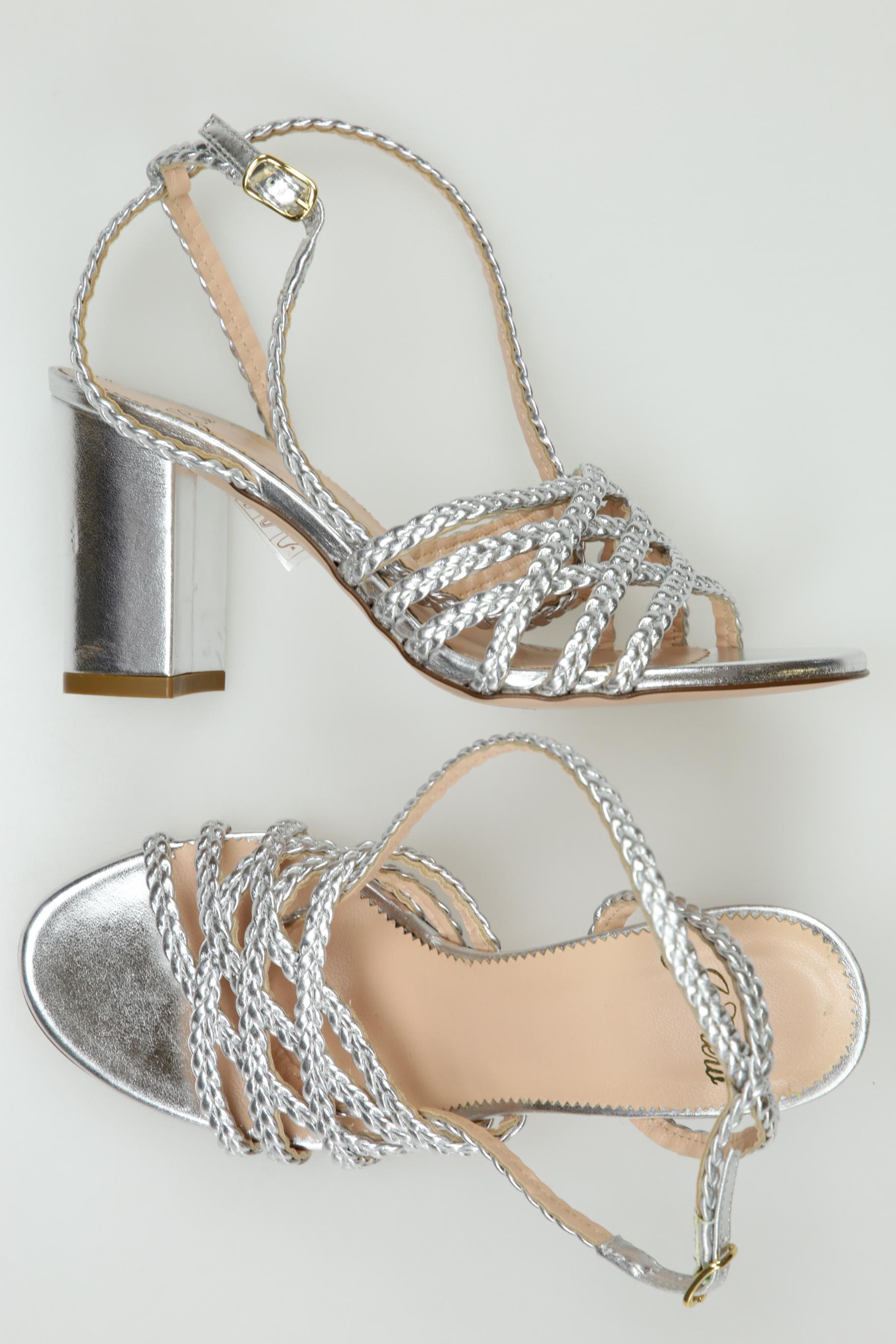 

J.Crew Damen Sandale, silber, Gr. 5