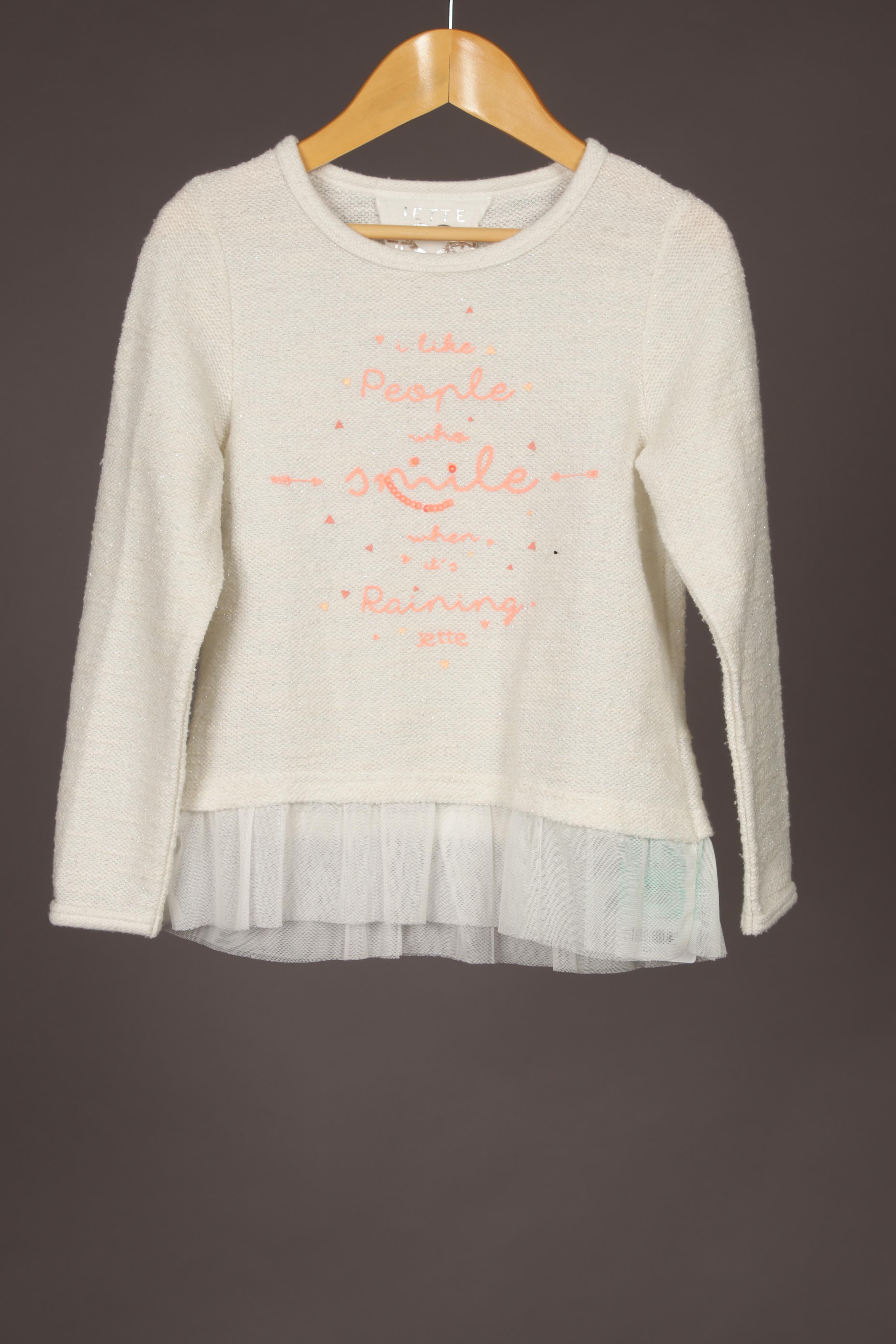 

Jette Jette Joop Mädchen Pullover, weiß, Gr. 116